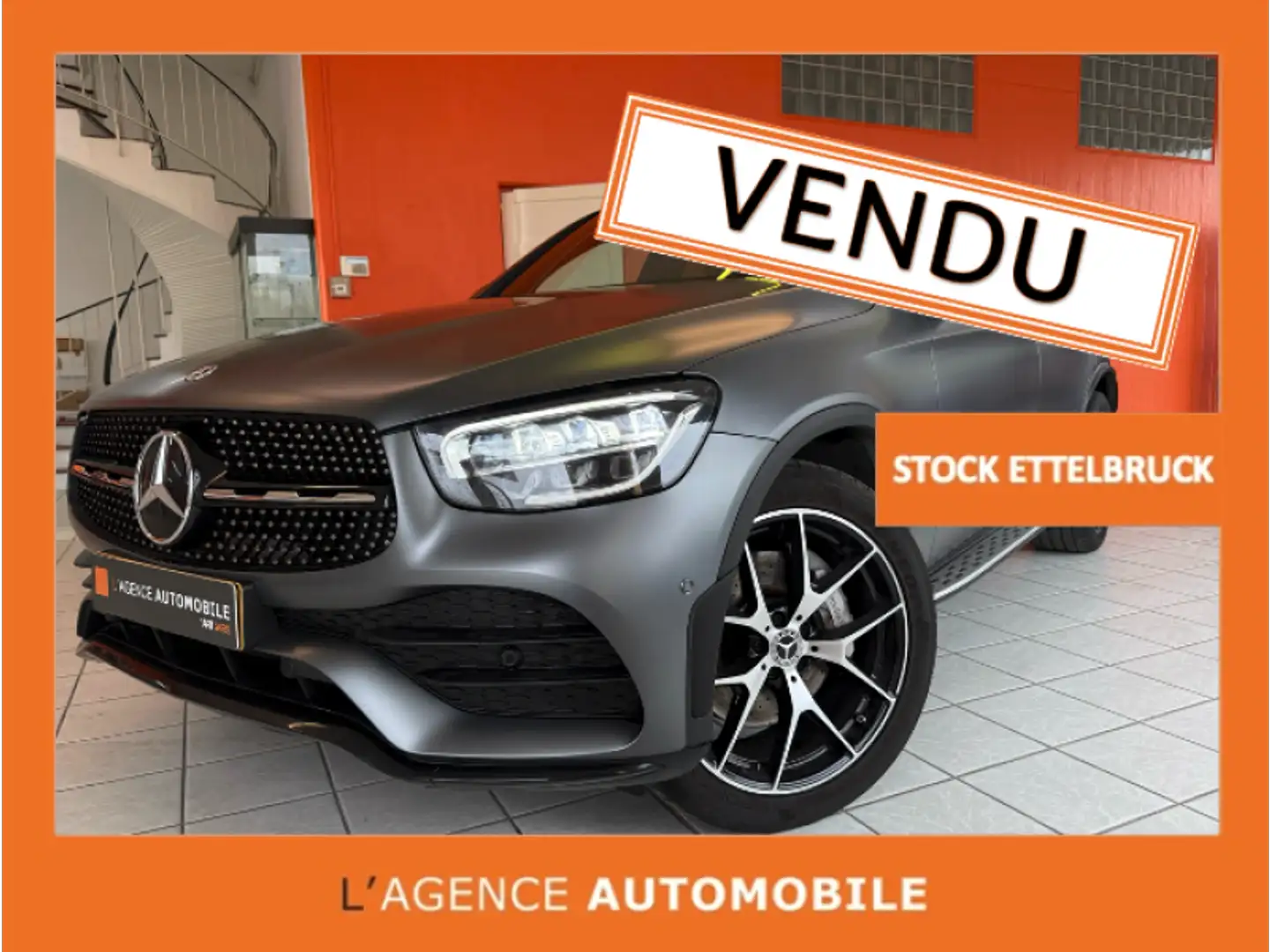 Mercedes-Benz GLC 220 Coupé  d 9G-Tronic 4Matic AMG Gris - 1