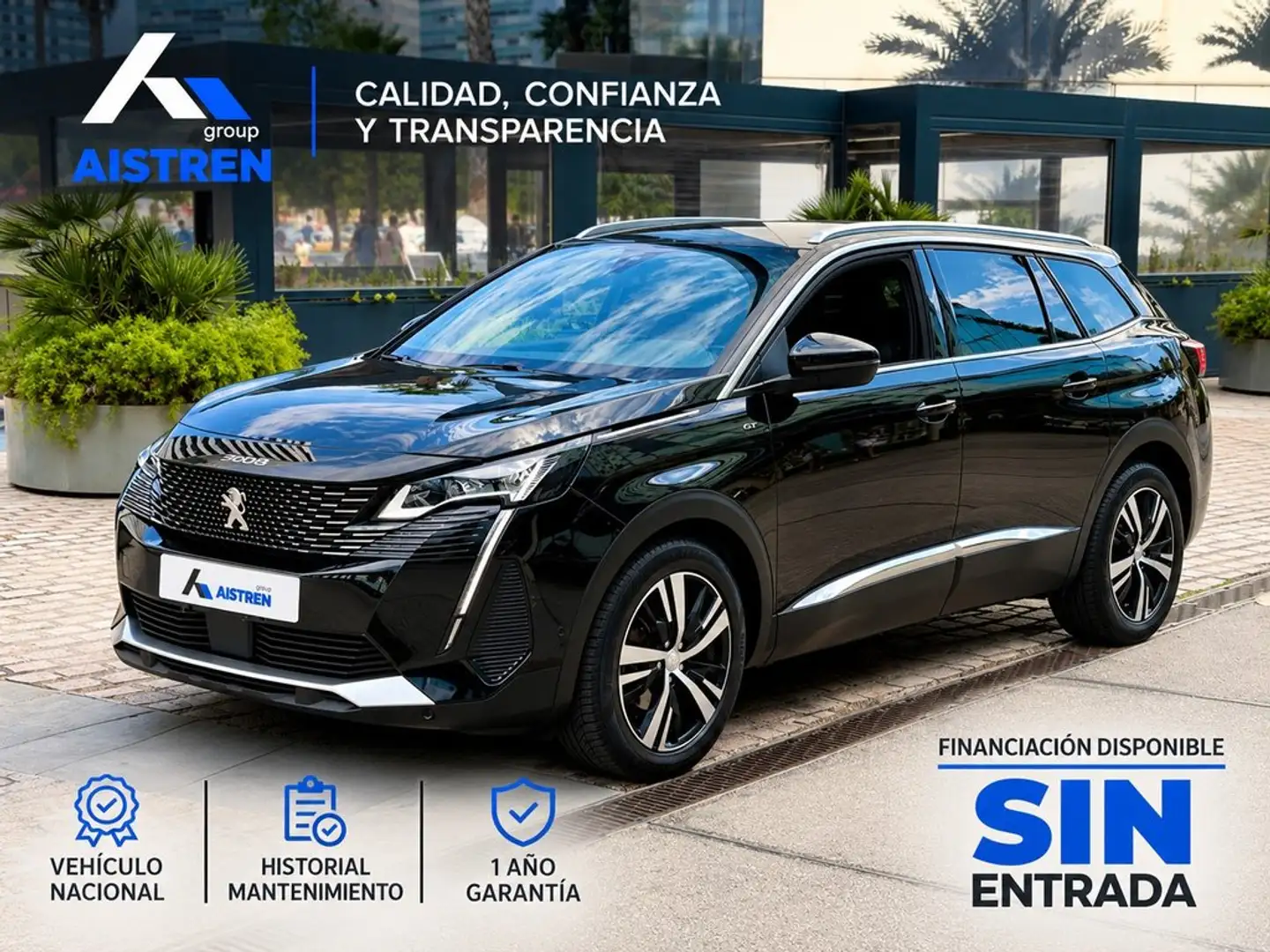 Peugeot 3008 1.5 BlueHDi 96kW S&S GT EAT8 Negro - 1
