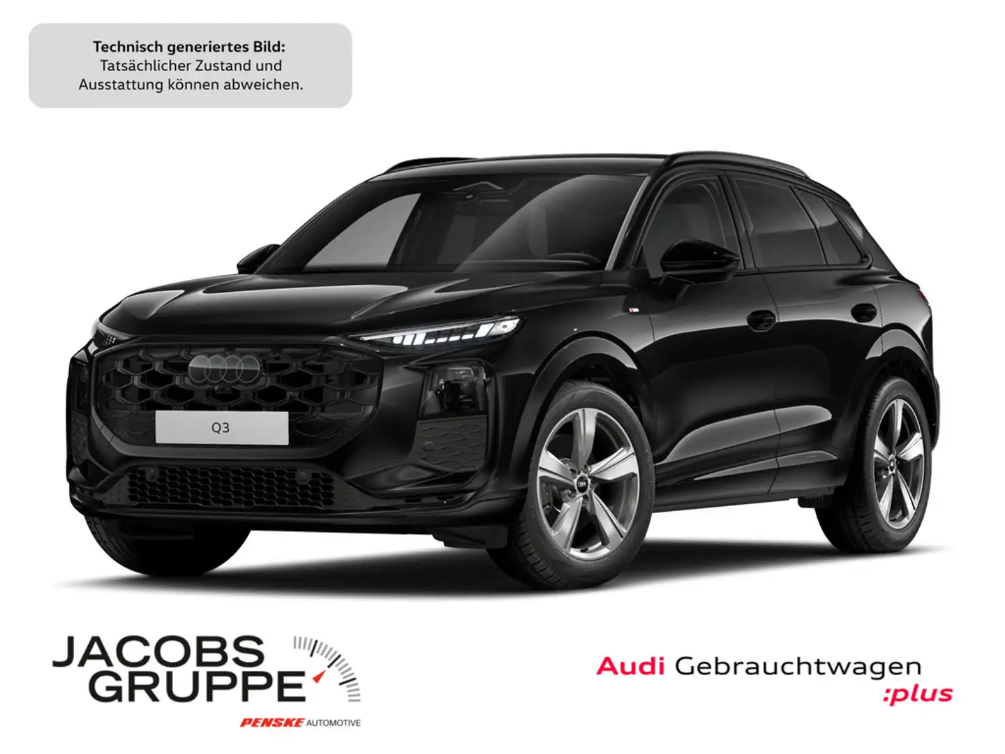 Audi Q3 TDI 110 kW S-tronic S line Tech Plus, S li Schwarz - 1