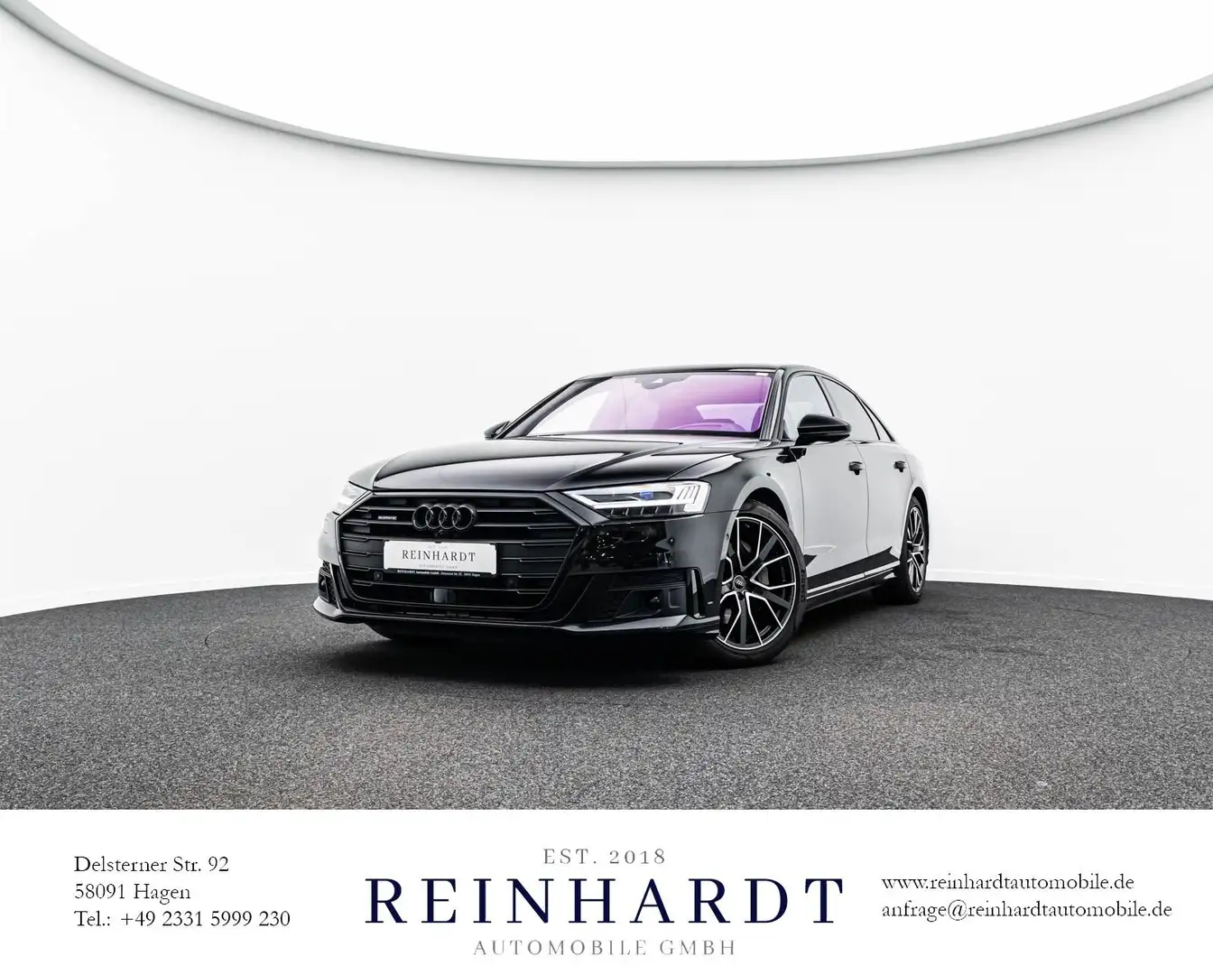 Audi A8 LIMOUSINE 50TDi S LINE BLACK ACC/HuD/PANO/B&O Zwart - 1