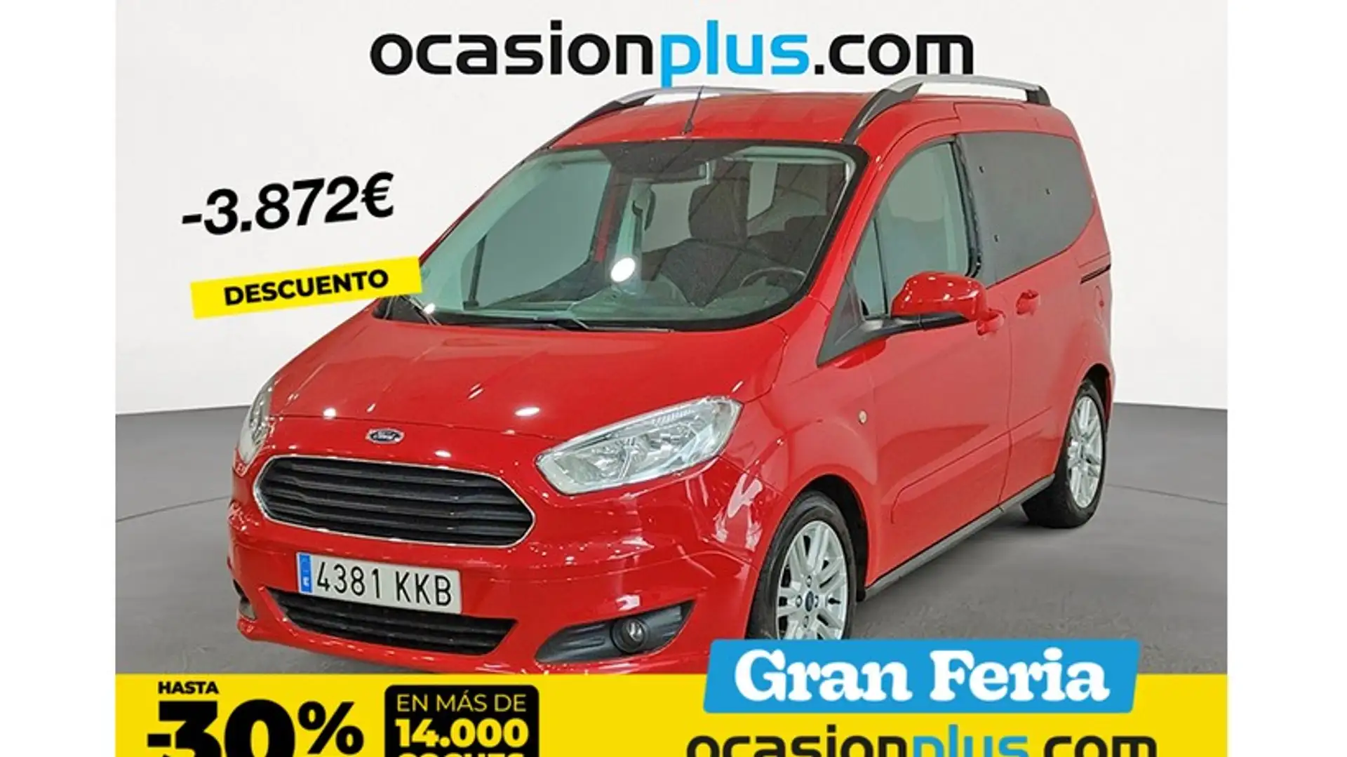 Ford Tourneo Courier 1.0 Ecoboost Titanium Rojo - 1