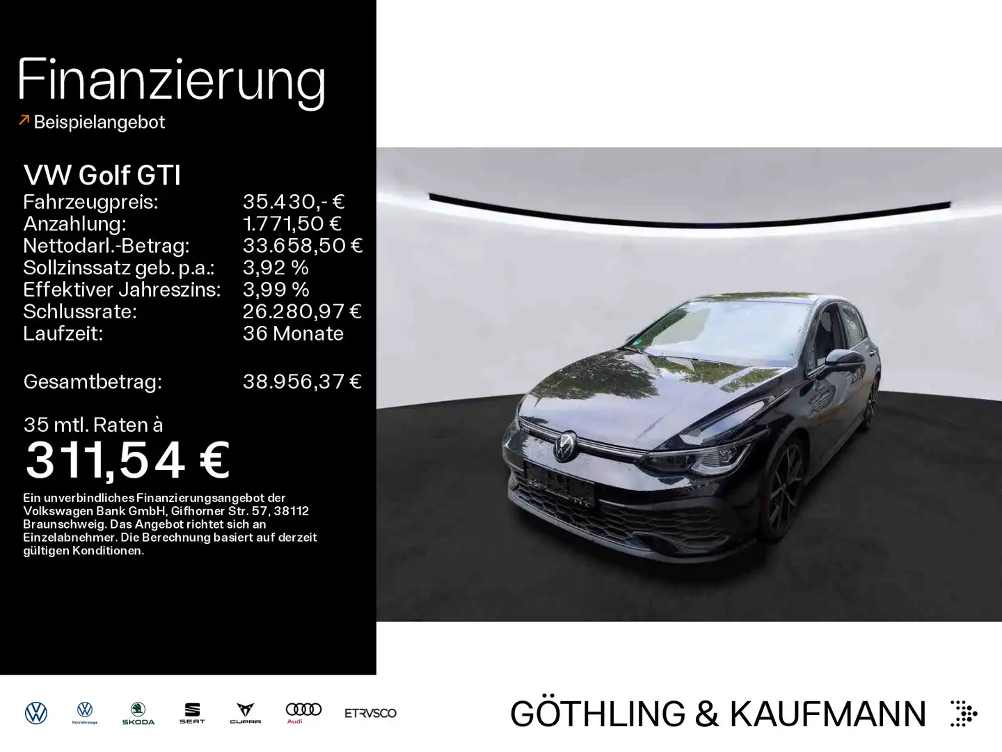 Volkswagen Golf GTI Clubsport 2.0 TSI*NAVI*PANO*KAM*IQ-Ligh Noir - 1