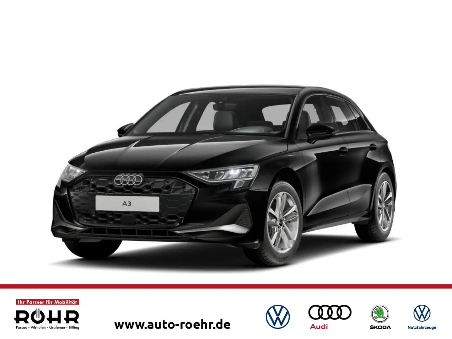 Audi A3 Sportback advanced (AHK.SHZ.NAVI.DAB.PDC.GRA.virtu Schwarz - 1