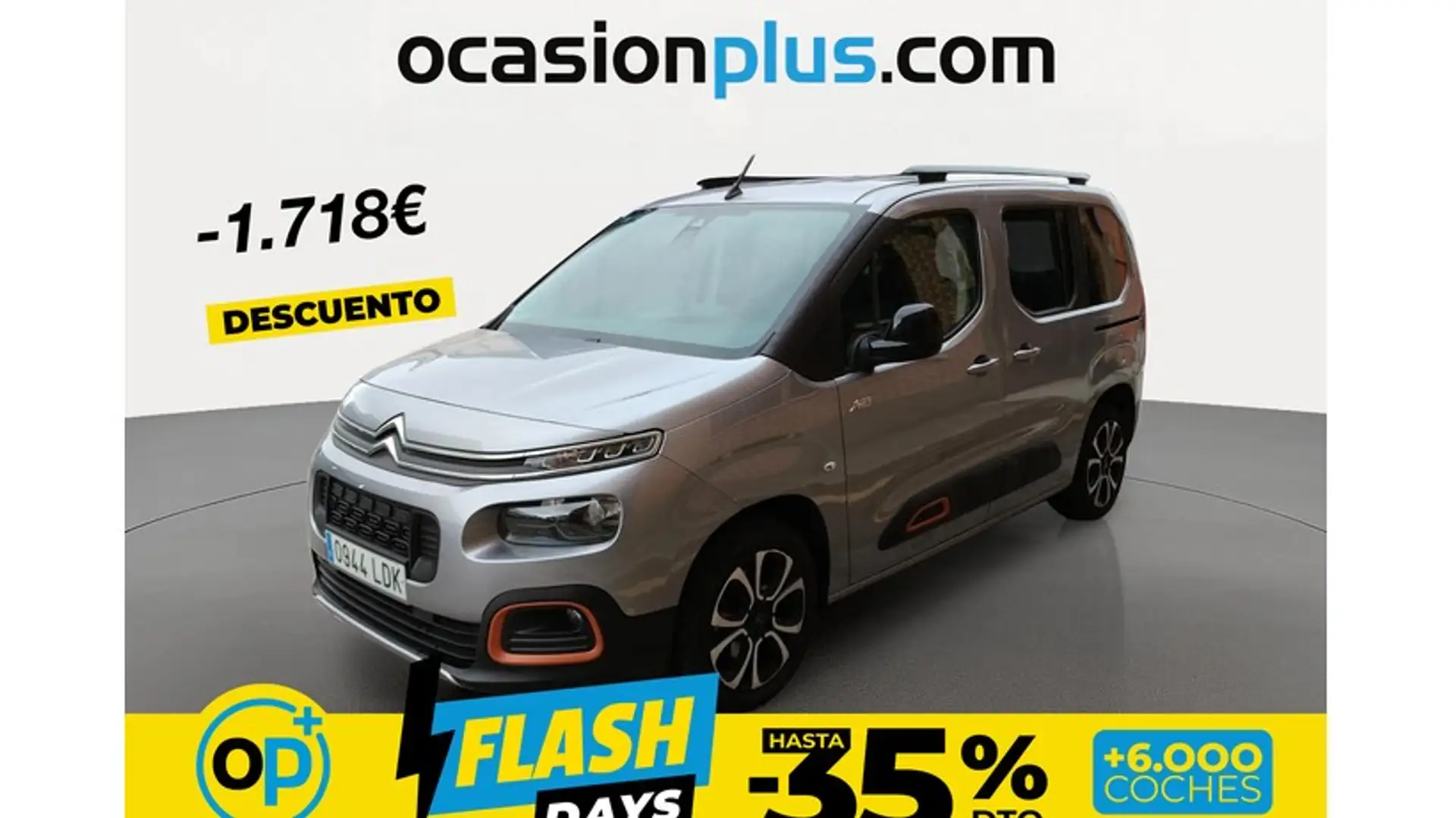Citroen Berlingo BlueHDi S&S Talla M Shine 130 Gris - 1