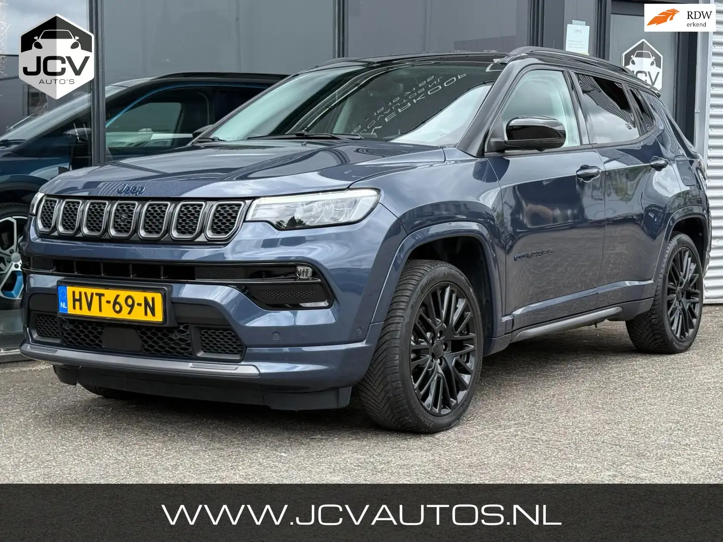Jeep Compass 4xe 240 Plug-in Hybrid Electric S 360 CAM/LEER Blauw - 1
