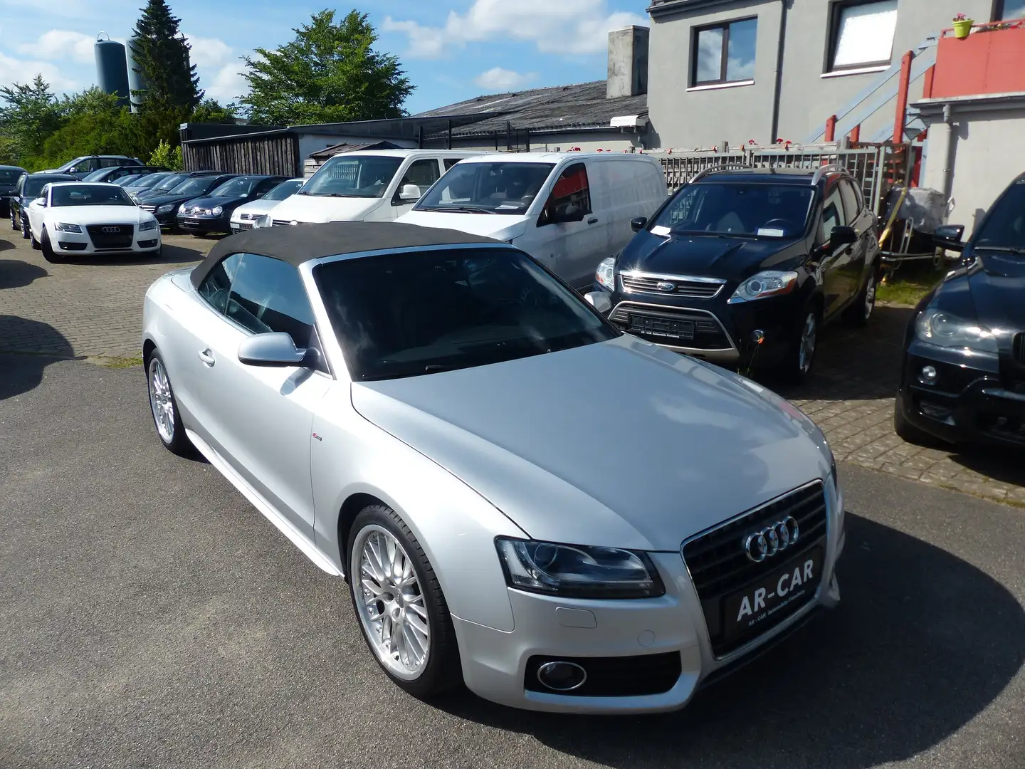 Audi A5 Cabrio 2.0 TFSI S-Line Xenon Navi Leder Klima Soun Silber - 2