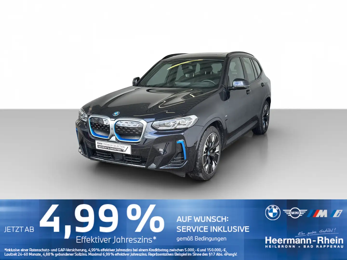 BMW iX3 M Sport LiveCock.HUD.LED.AHK.ParkAss.Gestik Schwarz - 2
