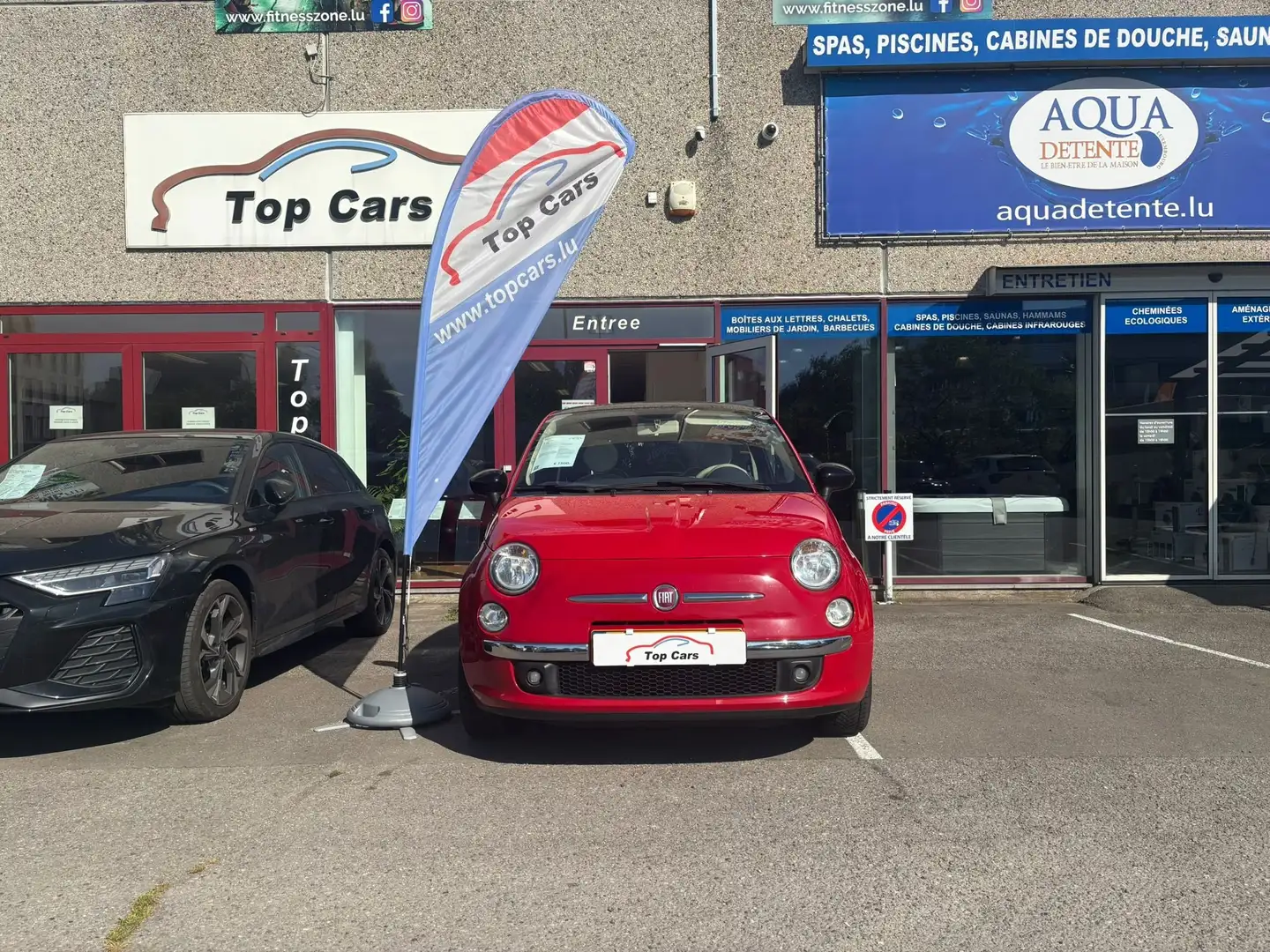 Fiat 500 500 LOUNGE 1.2 BZ 8V - 69 CH Rosso - 2