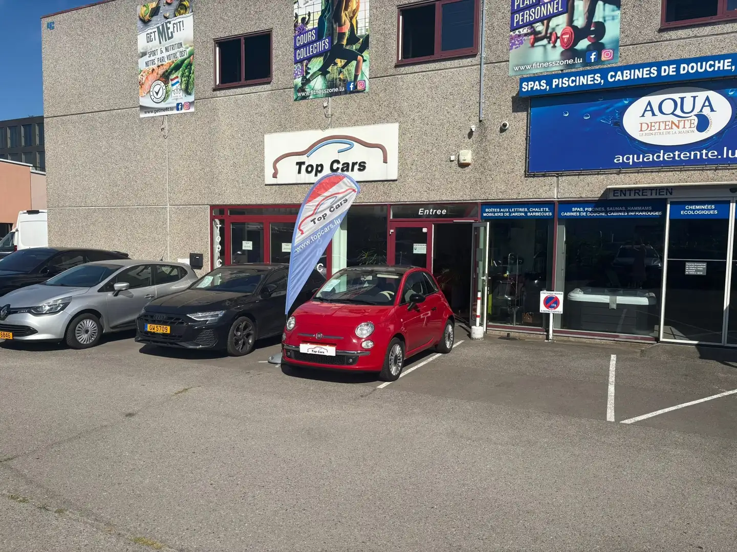 Fiat 500 500 LOUNGE 1.2 BZ 8V - 69 CH Rosso - 1