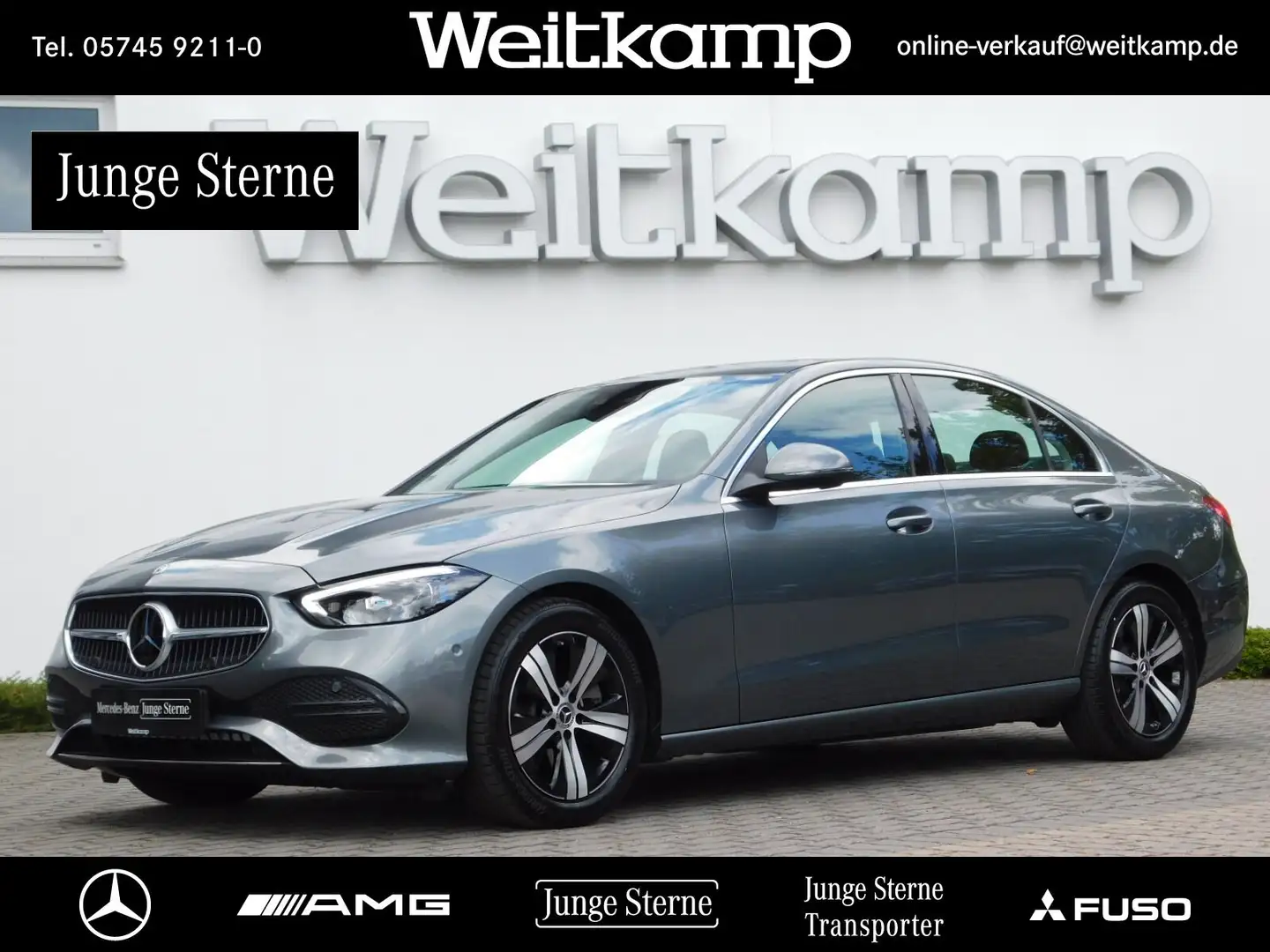 Mercedes-Benz C 200 C 200 d Avantgarde+AHK+Kamera+Distronic+DigLigh. Grau - 1