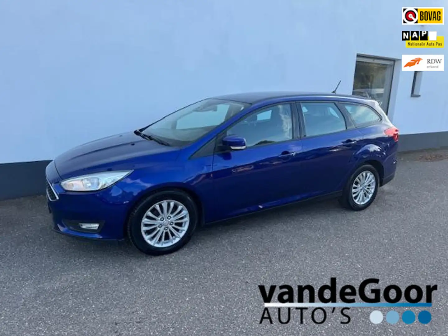 Ford Focus Wagon 1.0 Lease Edition, '17, 100% onderhouden, lu Blau - 1