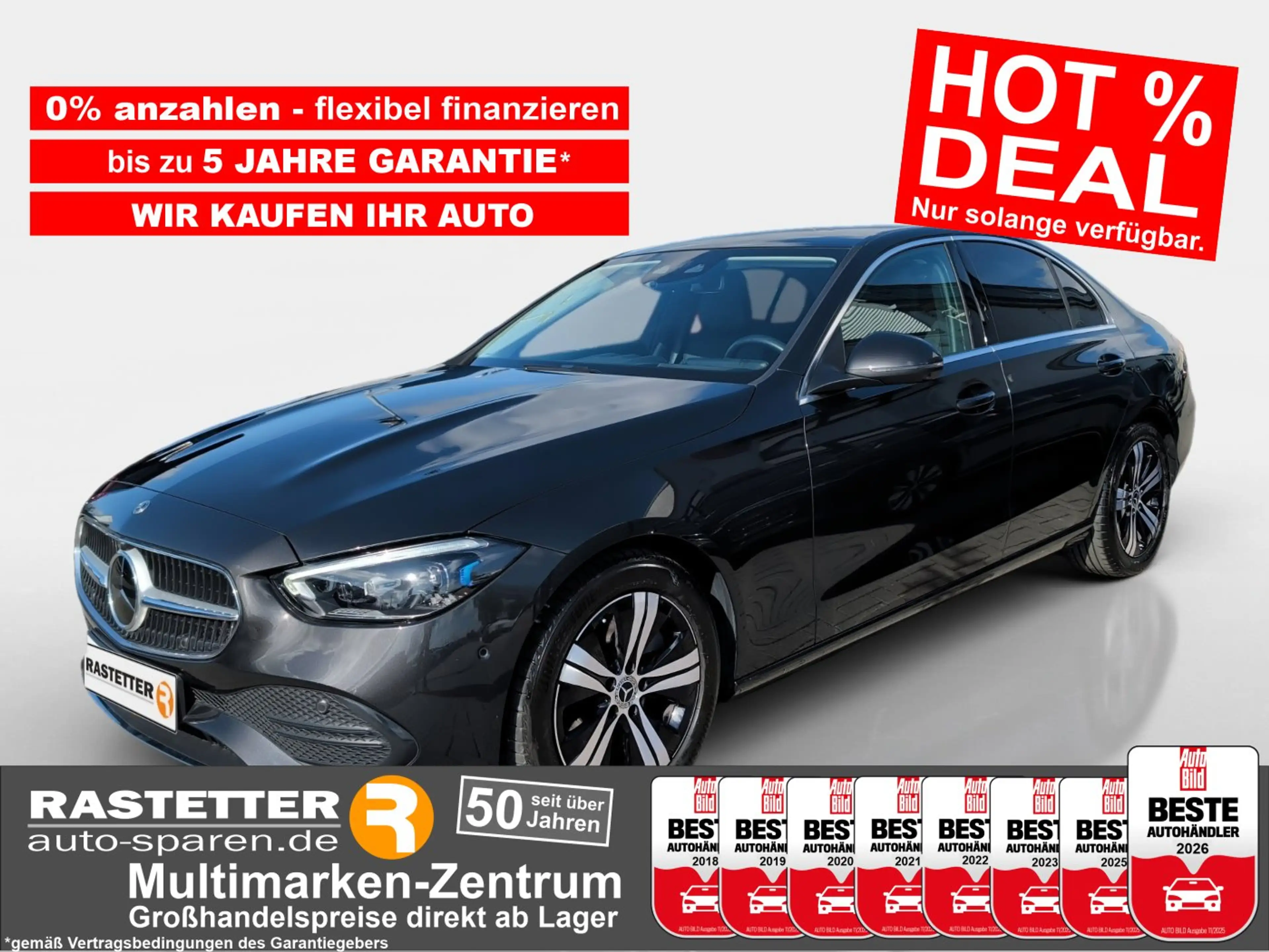 Mercedes-Benz C 220 d 4M Avantg Leder+Distro+Pano+HUD+360+AHK+DigiL+St