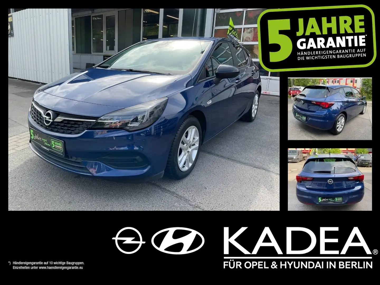 Opel Astra K 1.2 Edition KlimaA,PDC,Winter-Pkt,16''LM Blau - 1