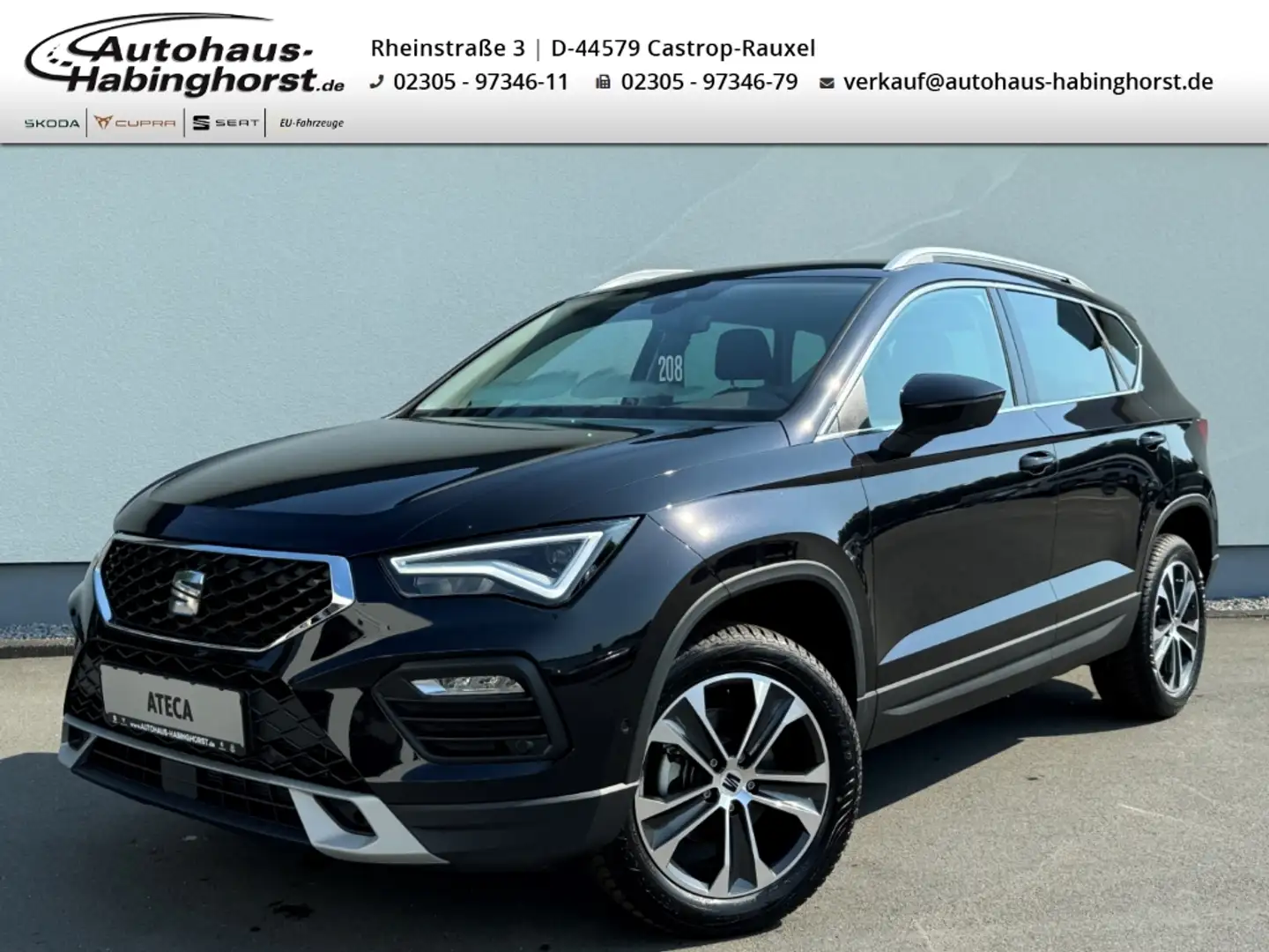 SEAT Ateca 1.5 TSI ACT Style Edition Nav Cam Kessy Park Assis Noir - 1
