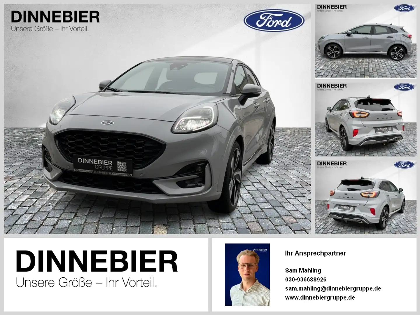 Ford Puma ST-Line X +LED+Navi+Kamera+Glasdach+SHZ+ Grau - 1