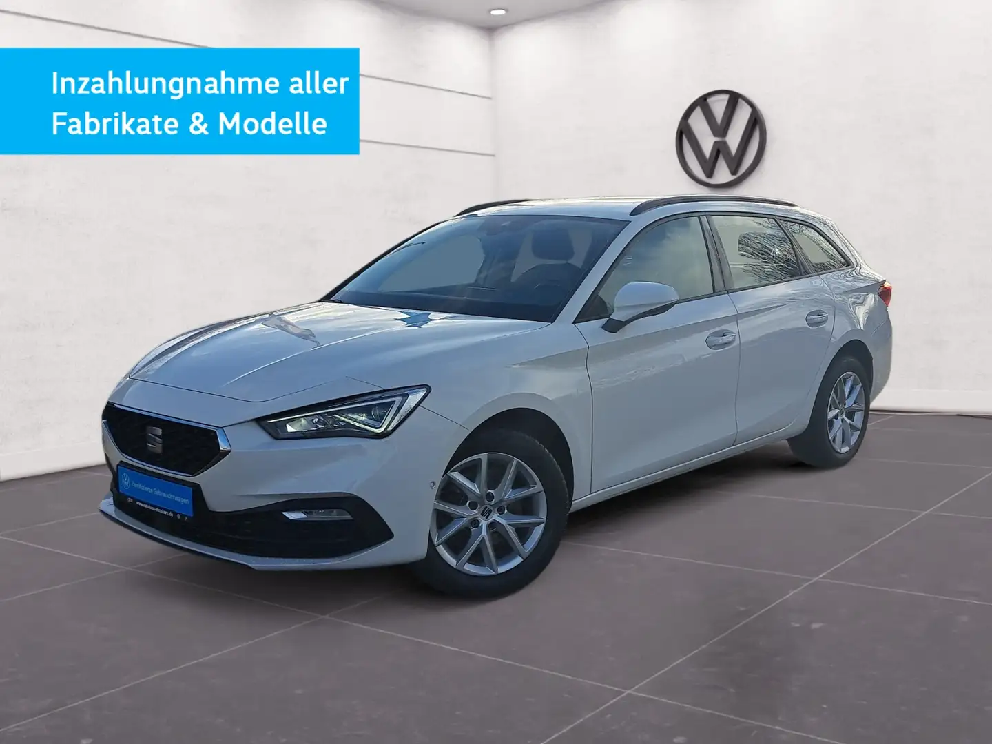 SEAT Leon Sportstourer Style 2.0 TDI DSG NAV KAM LED GRA PD Weiß - 2