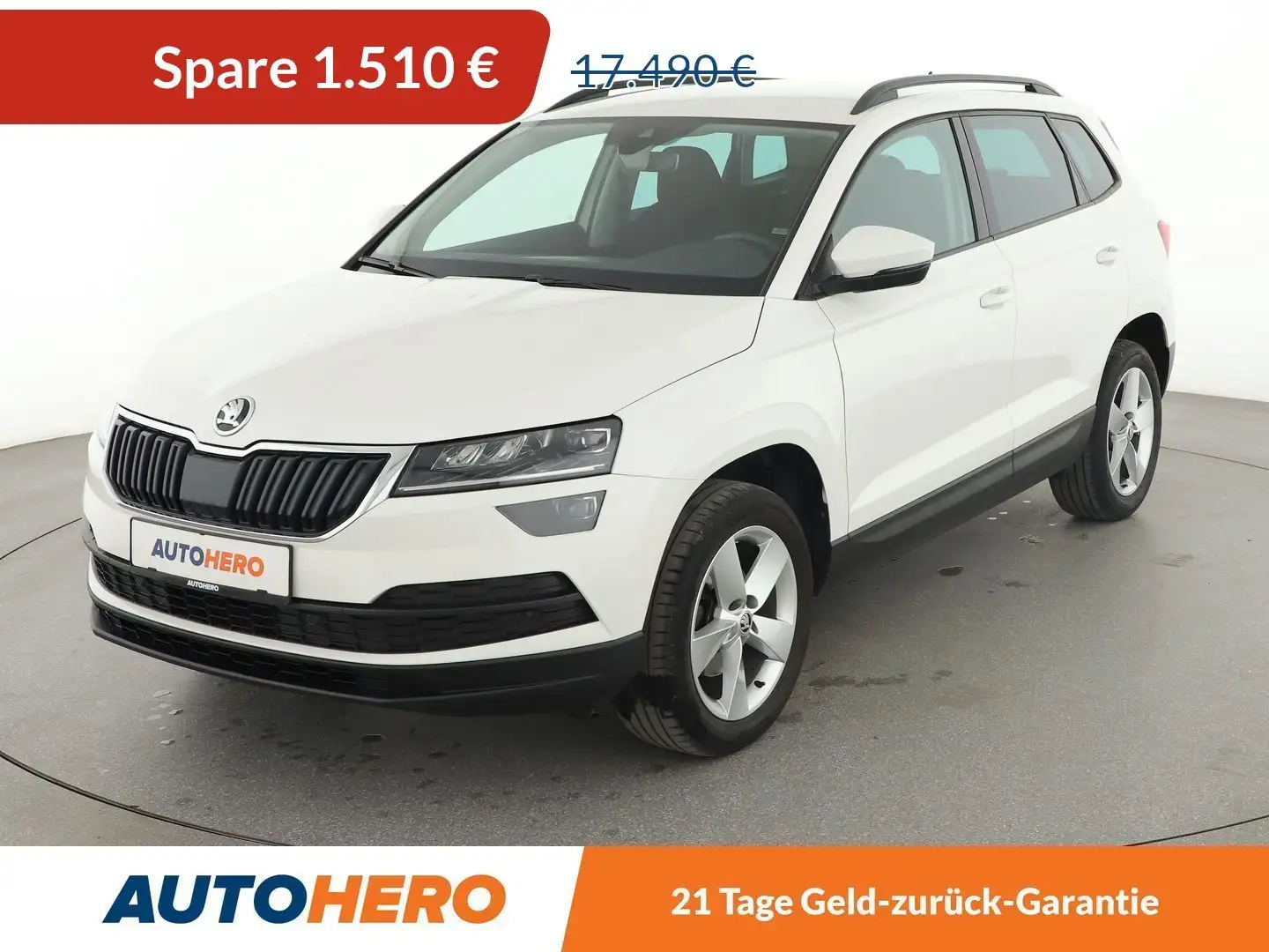 Skoda Karoq 1.0 TSI Ambition*NAVI*LED*PDC*SHZ*KLIMA* Weiß - 1
