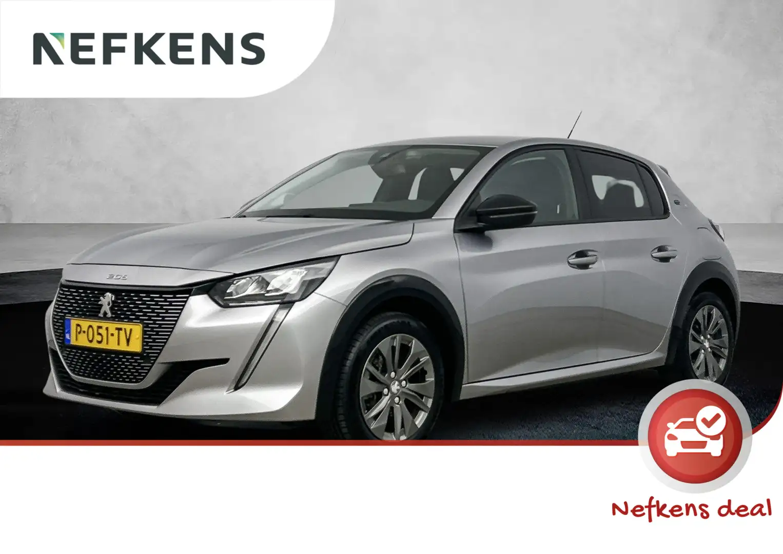 Peugeot e-208 EV Allure Pack 50 kWh | Navigatie | Cruise control Grijs - 1