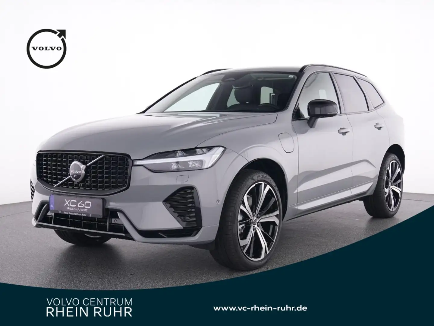 Volvo XC60 XC 60 T8 AWD Plus Dark+LM21+Headup+BusinessPaket Grijs - 1