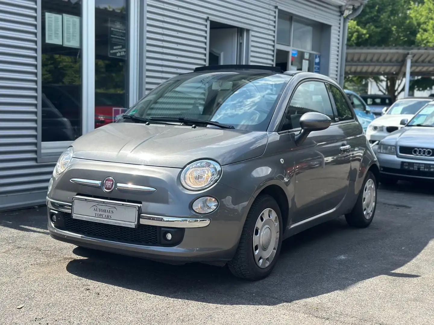 Fiat 500 8X BREIFUNG+PDC+TÜV NEU Grijs - 1