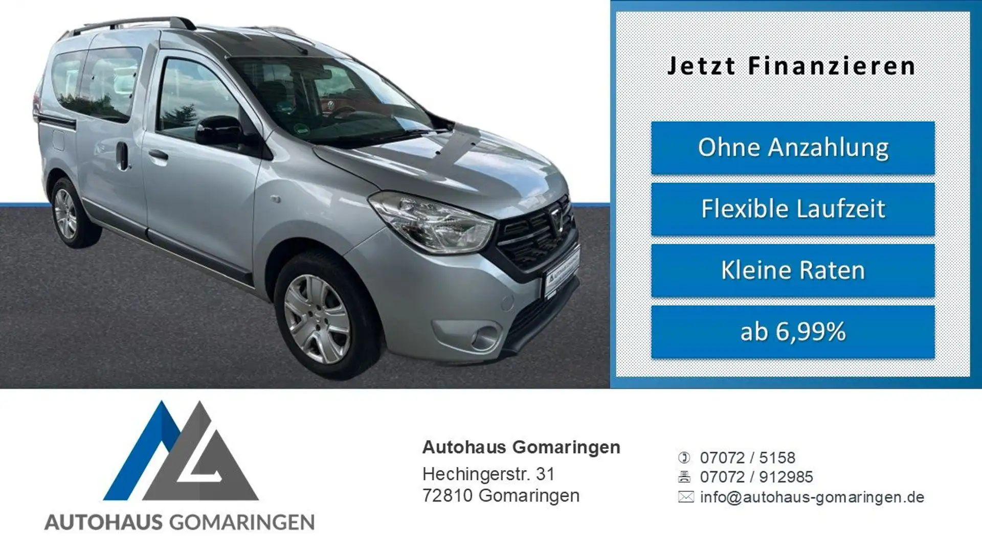 Dacia Dokker Comfort*TÜV Neu*SHZ*Klima*PDC*Temp*FES* Grau - 1