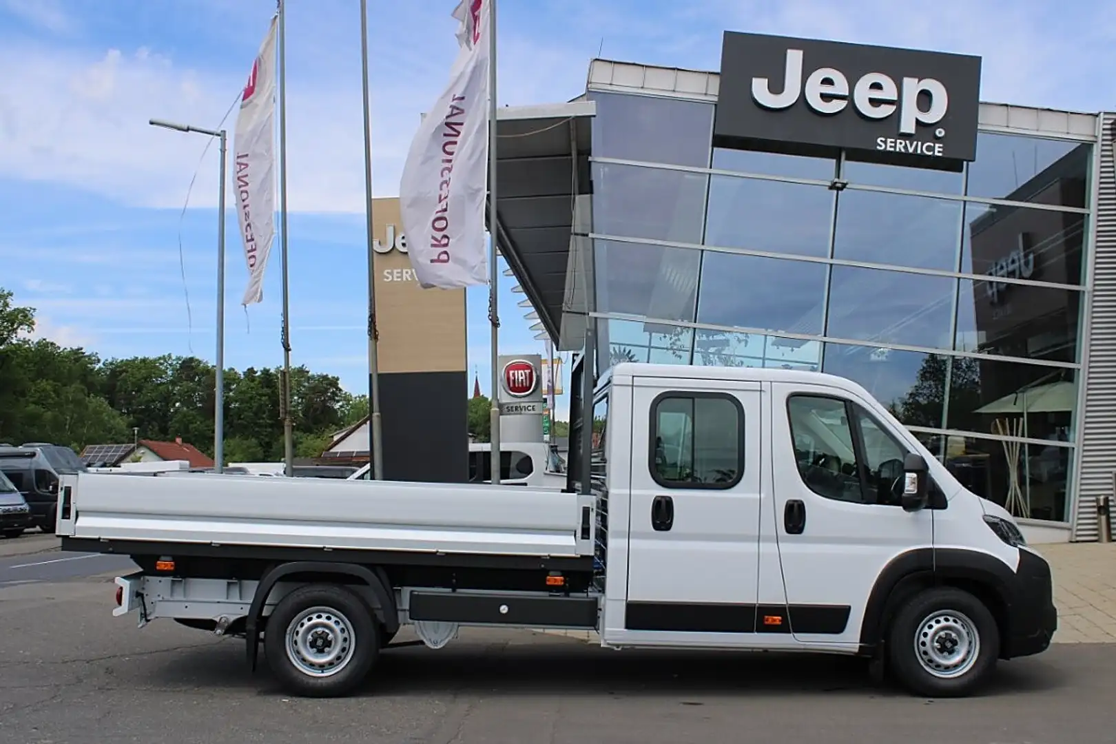 Fiat Ducato Maxi Doka L4 Pritsche 180MT 10Zoll Navi ... Weiß - 2