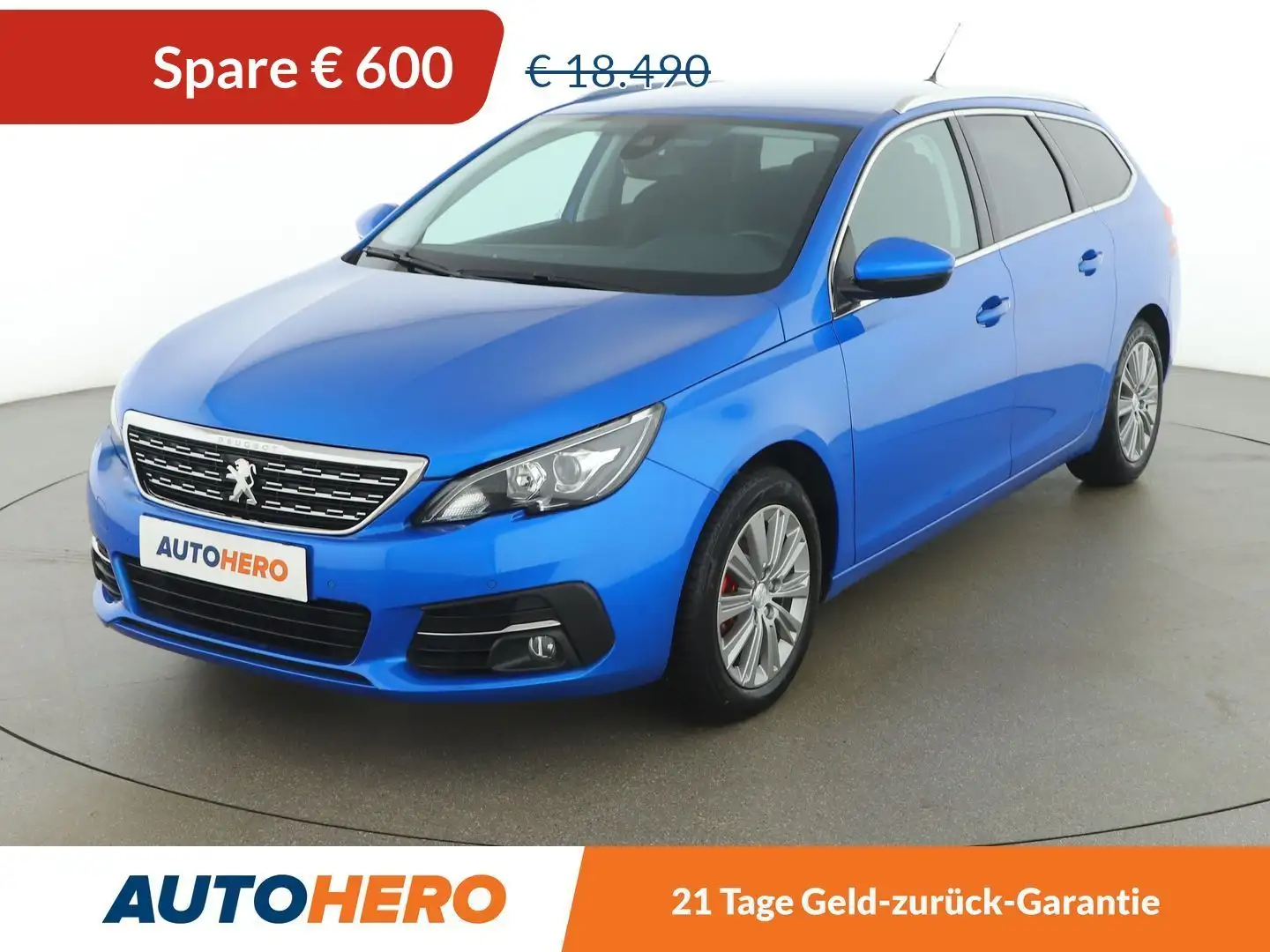 Peugeot 308 1.5 Blue-HDi Allure Aut. *LED*SPUR*CAM*NAVI* Blau - 1
