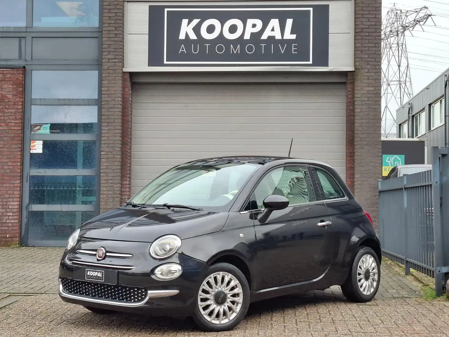 Fiat 500 1.2 Lounge | Panoramadak | Airco | Rijklaar Schwarz - 1