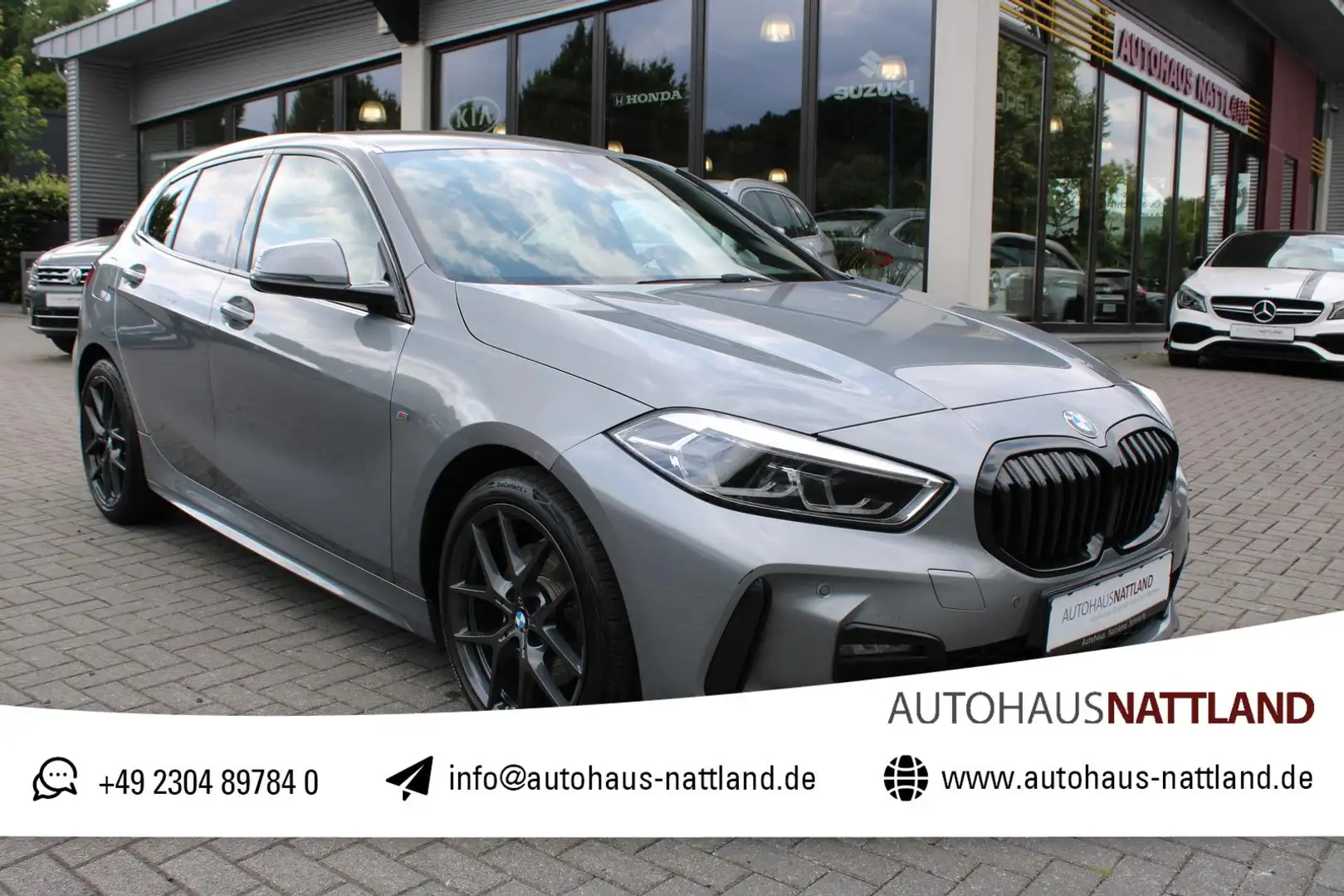BMW 118 d M Sport Shadow-Line Navi LED 1.Hd. Grijs - 1