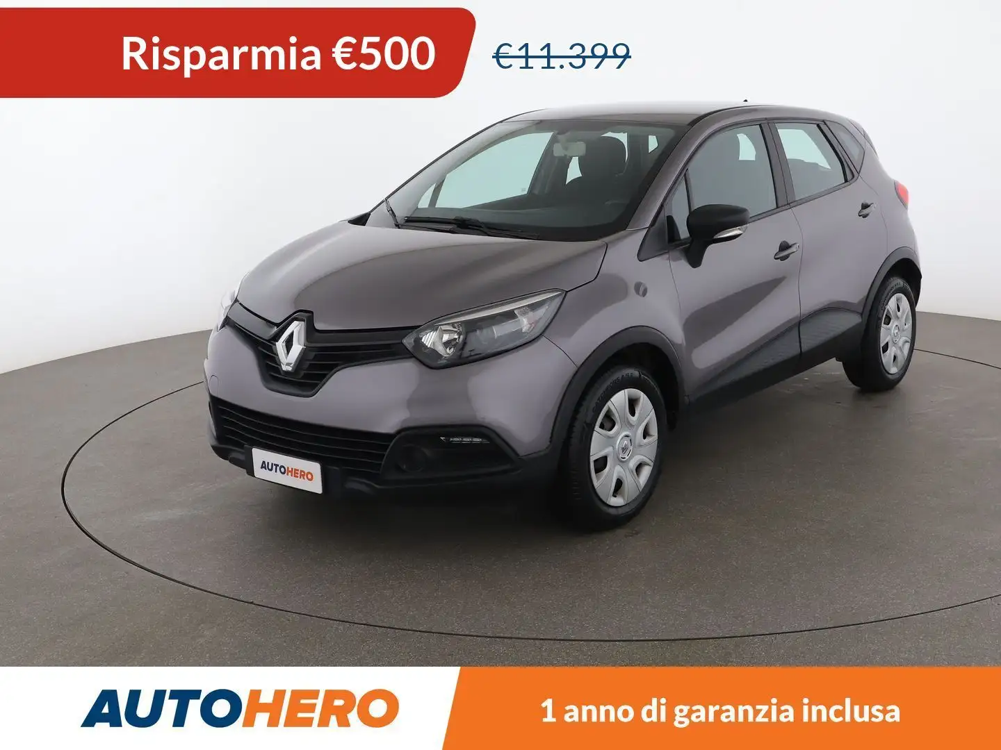 Renault Captur 1.5 dCi Energy Life 90 CV Grigio - 1
