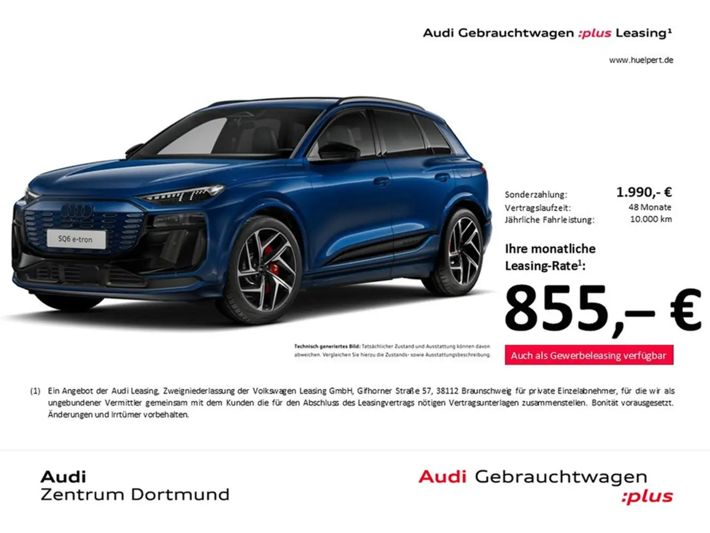 Audi SQ6 e-tron quattro PANO B&O 360°CAM ACC LM21 Albastru - 1