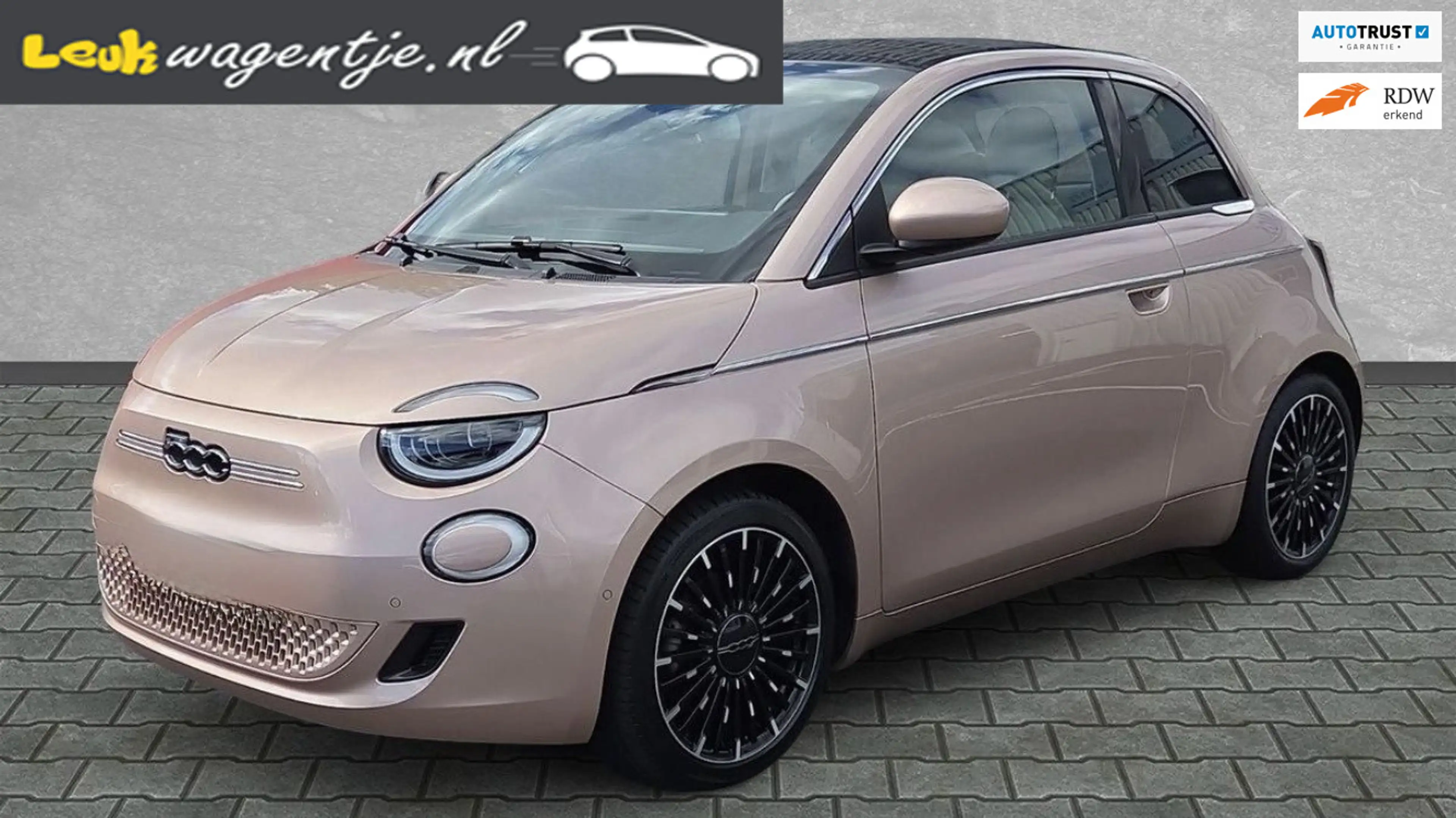 Fiat 500C E La Prima 42 kWh Cabrio *camera *leer *carplay