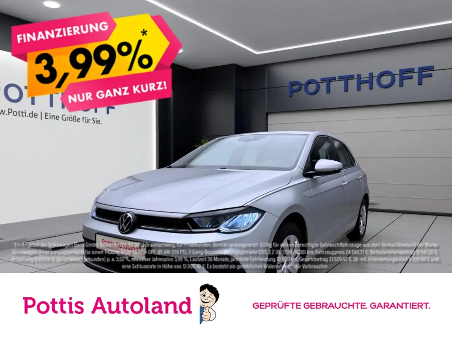 Volkswagen Polo 1.0 MPI LED KLIMA DAB+ BLUETOOTH Silber - 1