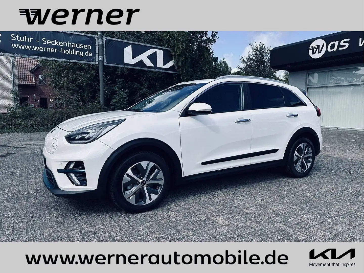 Kia Niro e-Niro Spirit 64 kWh LEDER GD NAVI Wit - 1