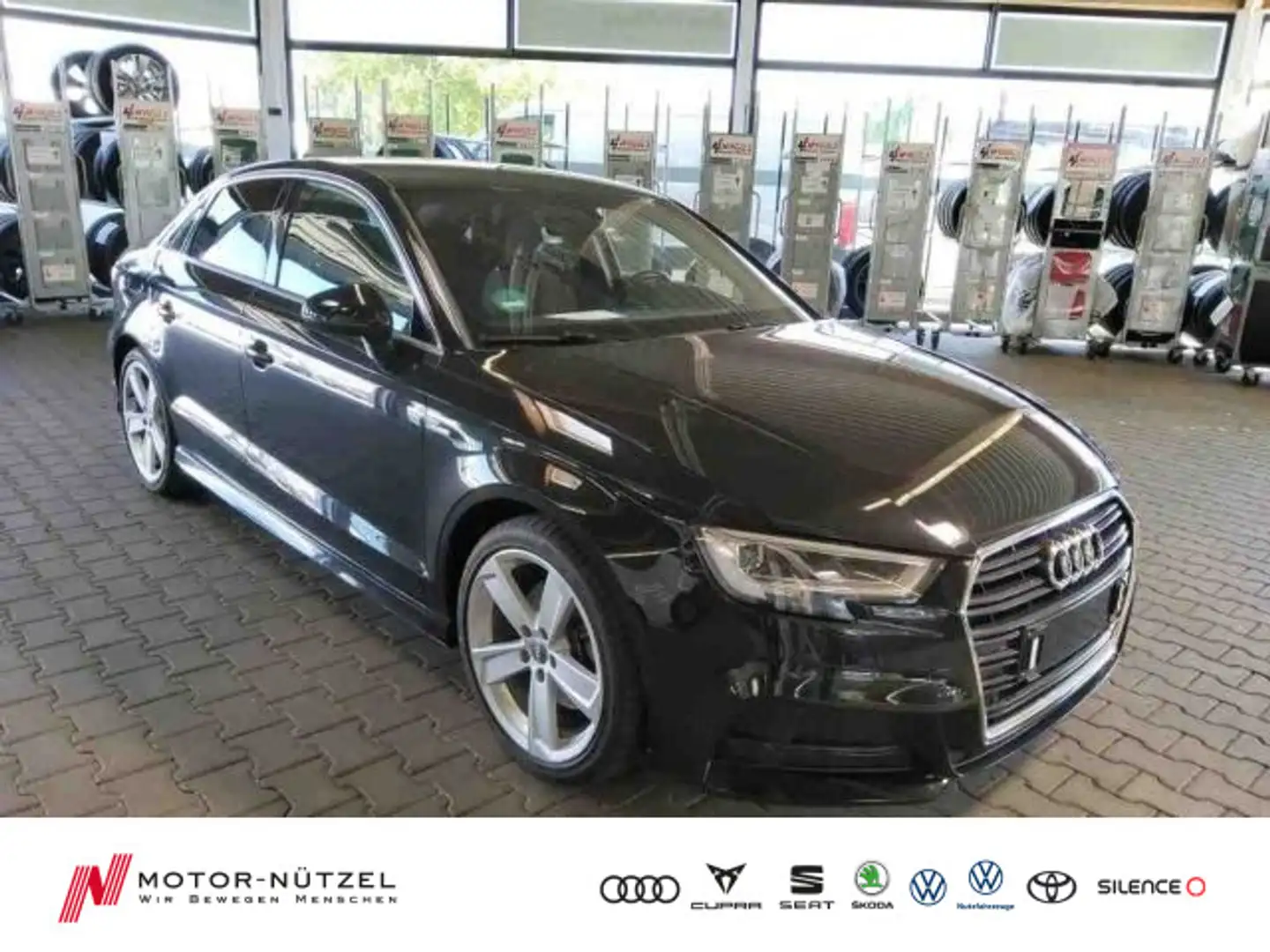 Audi A3 35 TDI S-TR 2x S-LINE LED+NAVI+SHZ Zwart - 1
