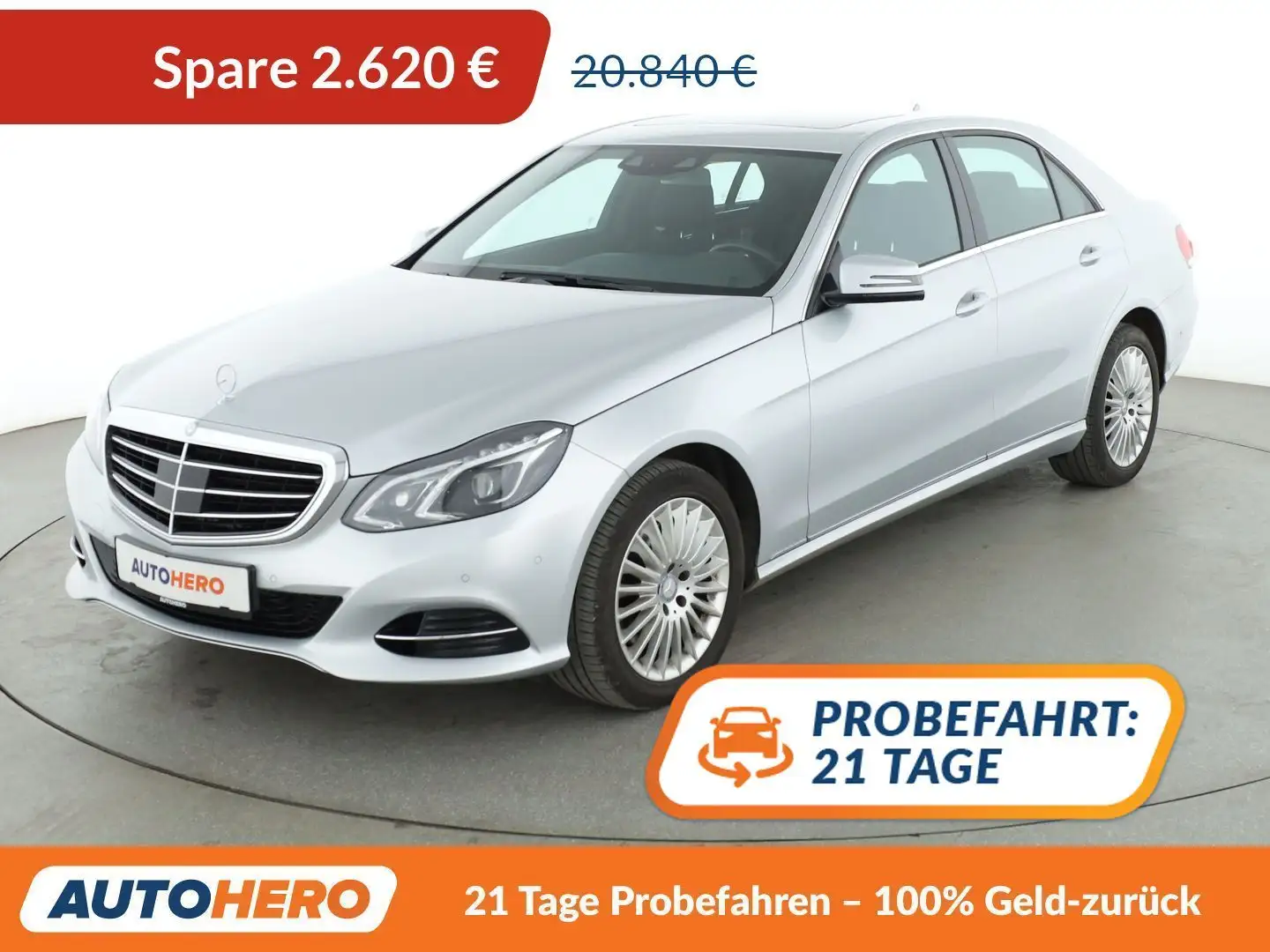 Mercedes-Benz E 250 E 250 CGI BlueEfficiency Elegance Aut.*NAVI*ACC* Argent - 1