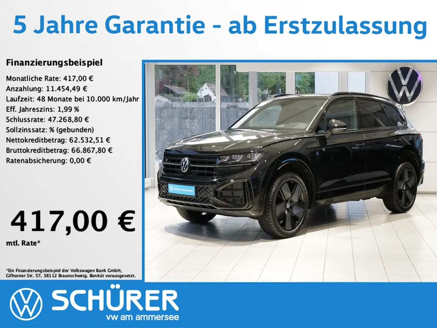 Volkswagen Touareg 3.0TDI R-Line Black Style Allradlenkung StdHz L... Schwarz - 1