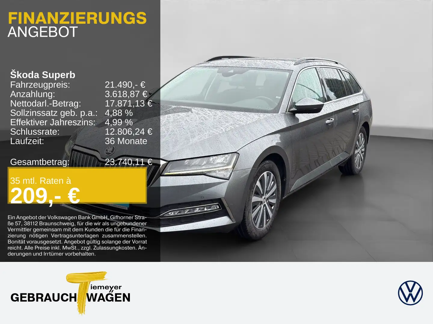 Skoda Superb Combi iV AMBITION AHK ST.HEIZ NAVI VIRTUA Grau - 1