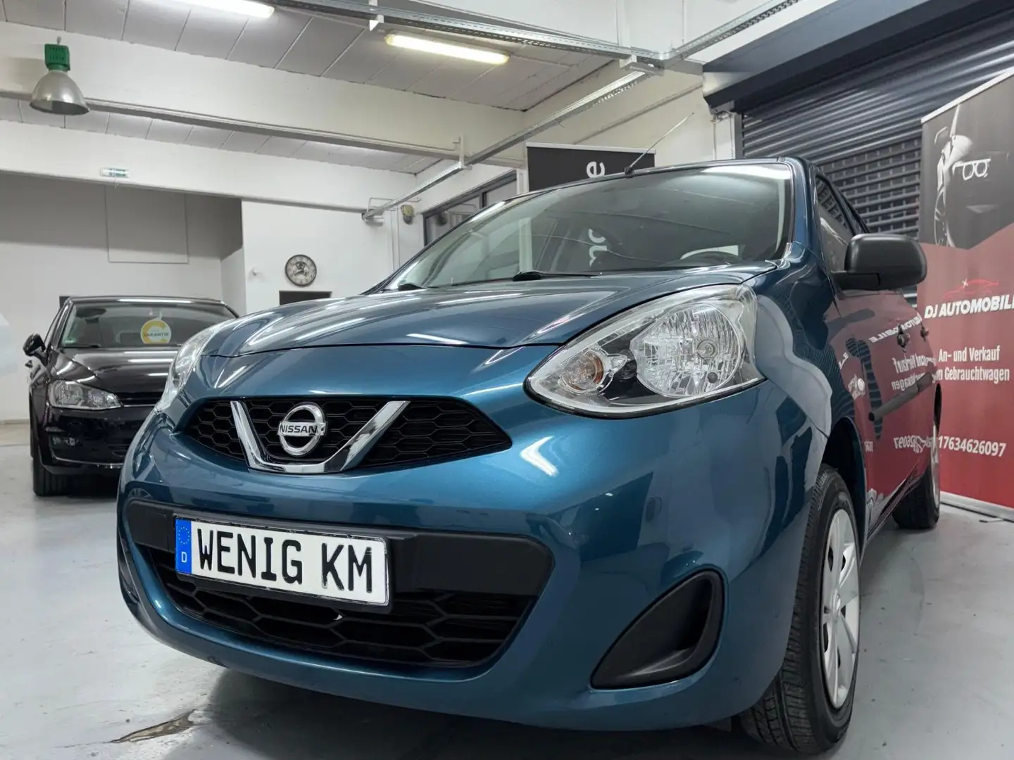 Nissan Micra /Klima/Navi/Carplay/Kamera/1.Hand/55.000KM Blau - 2