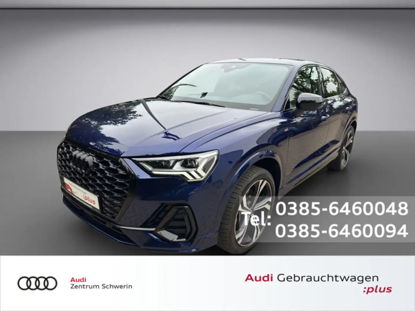 Audi Q3 Sportback 45 TFSI e S line S-tronic 360° Bleu - 1
