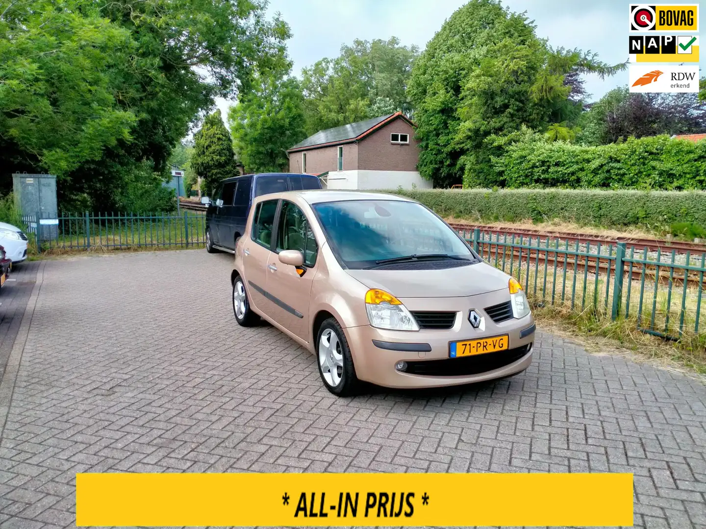 Renault Modus 1.6 16v Privilege luxe Automaat airco ALLINPRIJS Бежевий - 1
