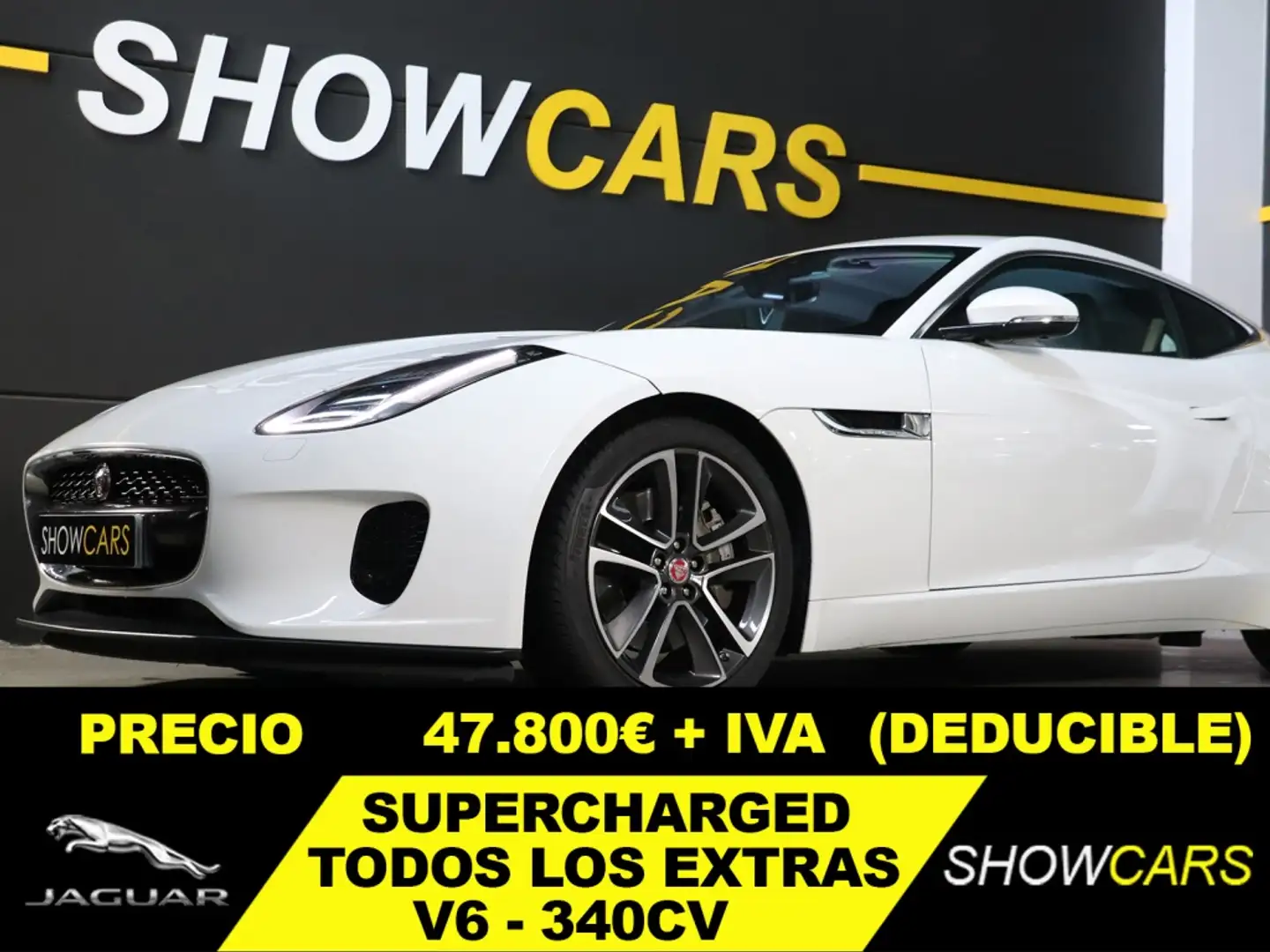 Jaguar F-Type Coupé 3.0 V6 Aut. 340 Blanc - 1