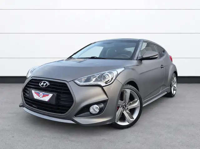 Hyundai VELOSTER TURBO*1.6-GDI*CAMERA*GPS*CUIR*S-CHAUFFANTS*PDC*CLIM*GRIS-MAT