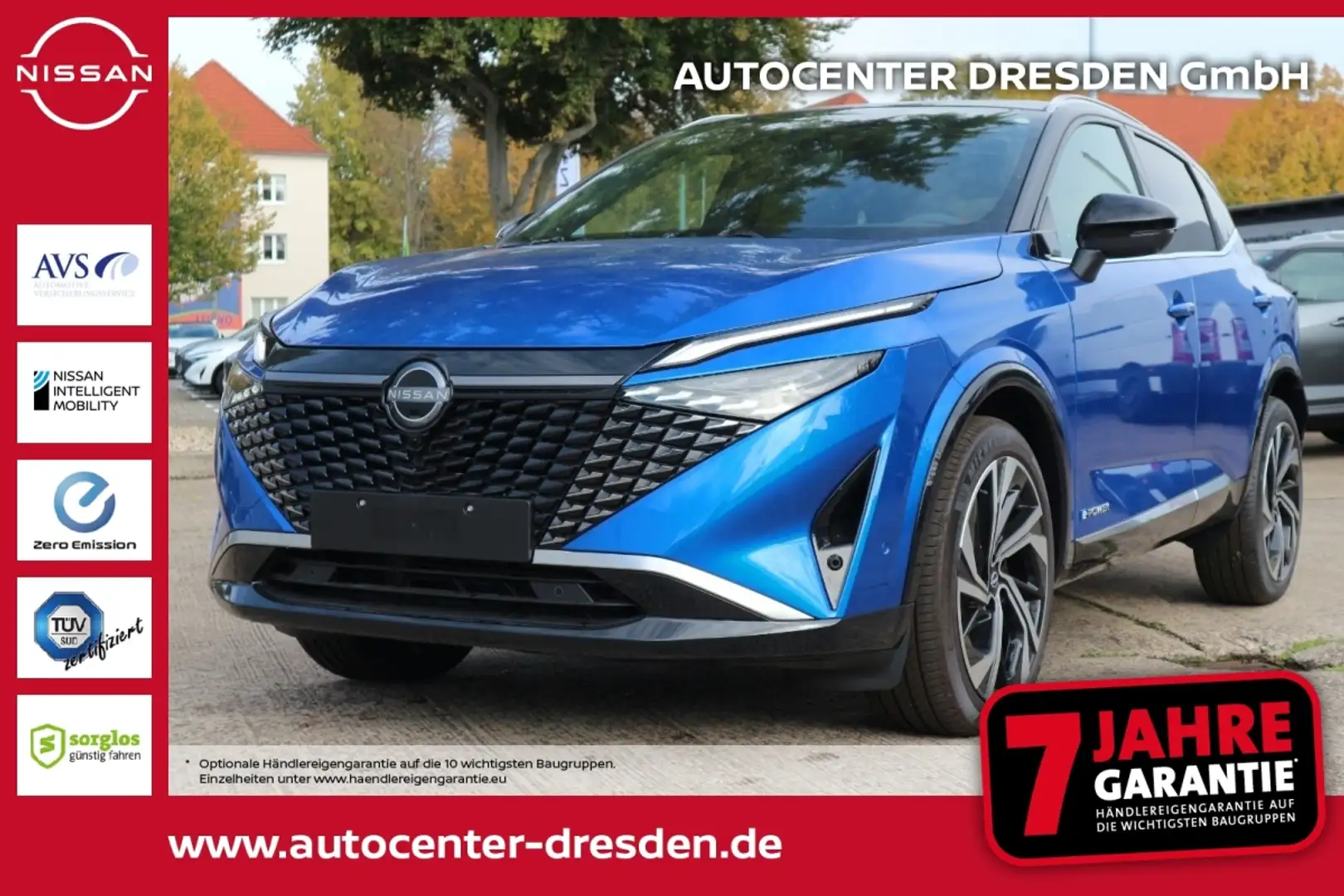 Nissan Qashqai 1.5 VC-T e-POWER Tekna+ Bose Pano Kam LM Bleu - 1