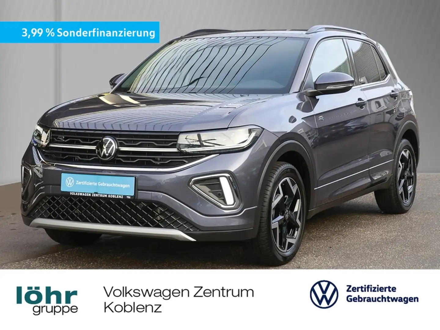Volkswagen T-Cross 1.5 TSI DSG R-Line AHK/Navi/RFK Grau - 1