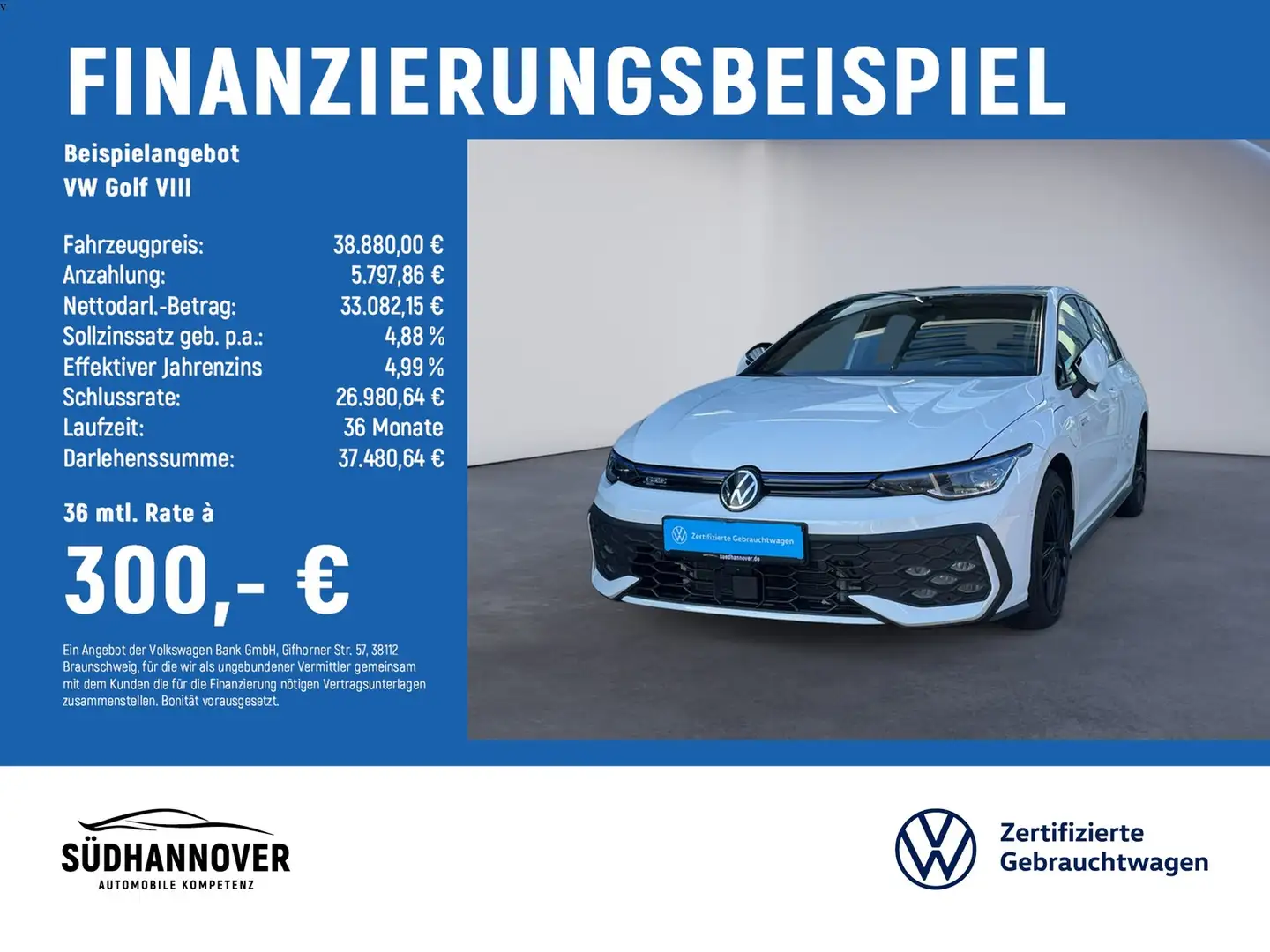 Volkswagen Golf VIII GTE 1.5 TSI DSG eHybrid AHK+LED+DCC Weiß - 2