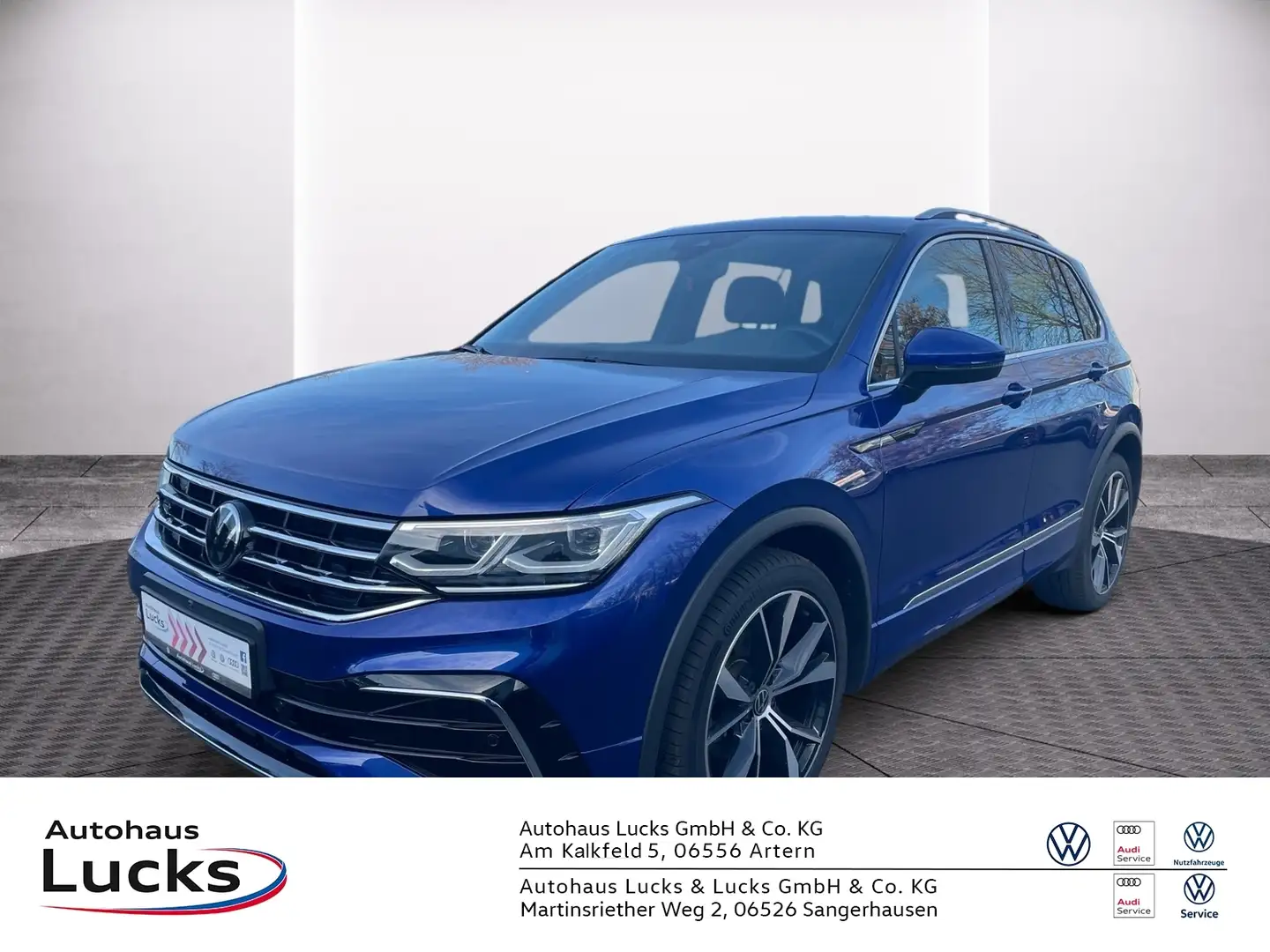 Volkswagen Tiguan R-Line 2.0 TDI 110 kW DSG  MATRIX NAVI AHK Blau - 1