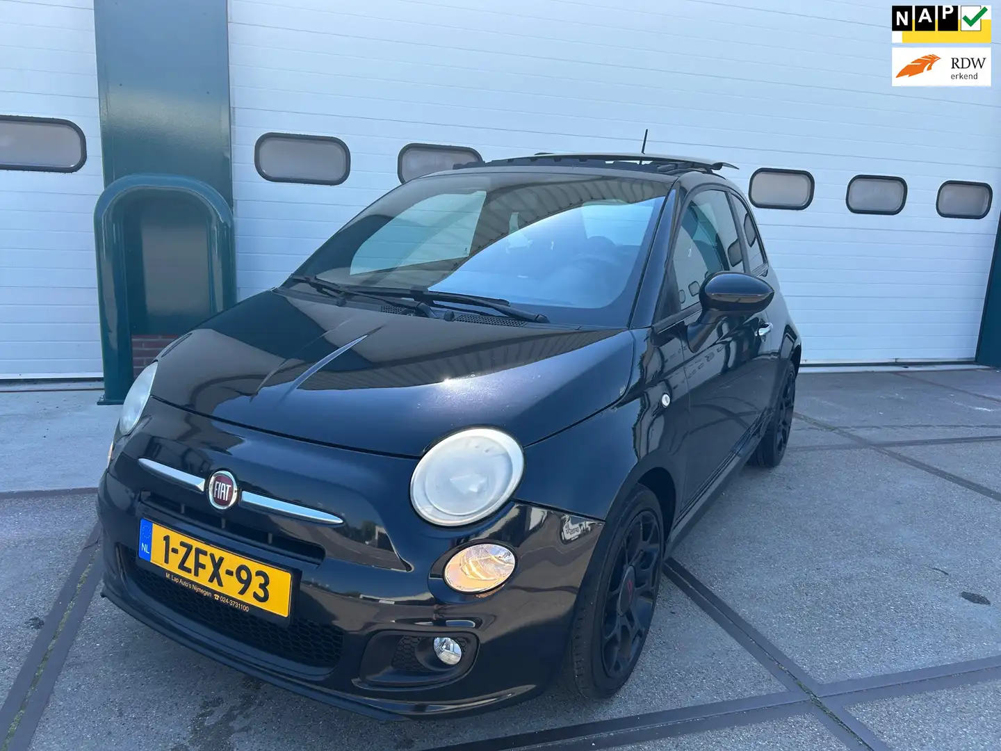 Fiat 500C 0.9 TwinAir Turbo Easy Origin. 136.000Km ! Zwart - 1