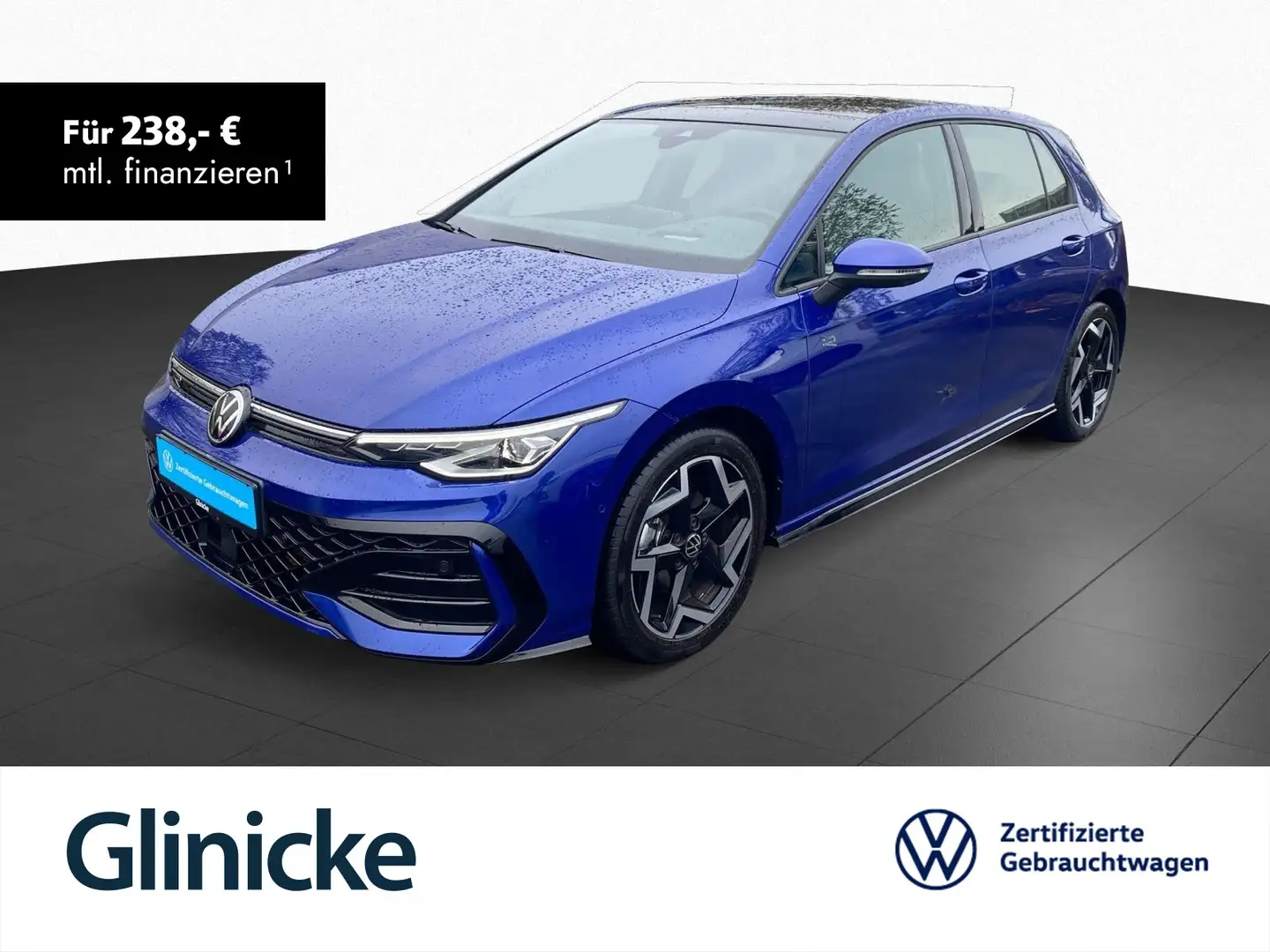 Volkswagen Golf R-Line 2,0l TDI Leder Matrix-LED Pano-Dach Blau - 1