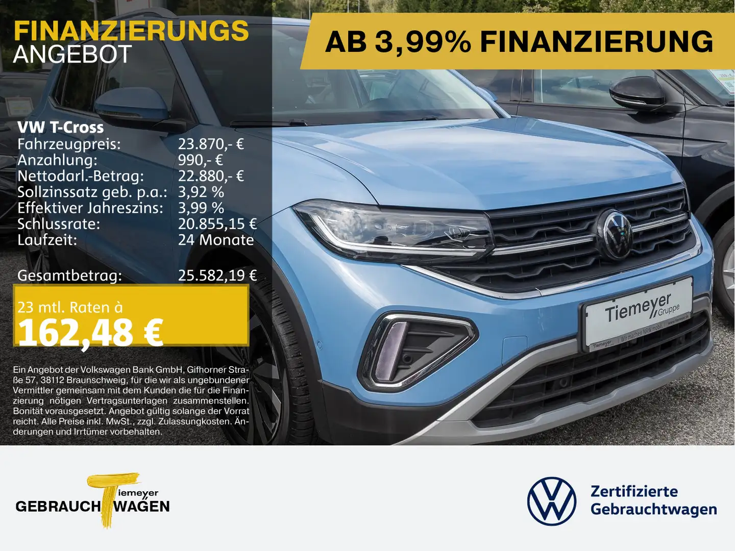 Volkswagen T-Cross 1.0 TSI DSG LIFE LED NAVI KAMERA LM17 Blau - 1